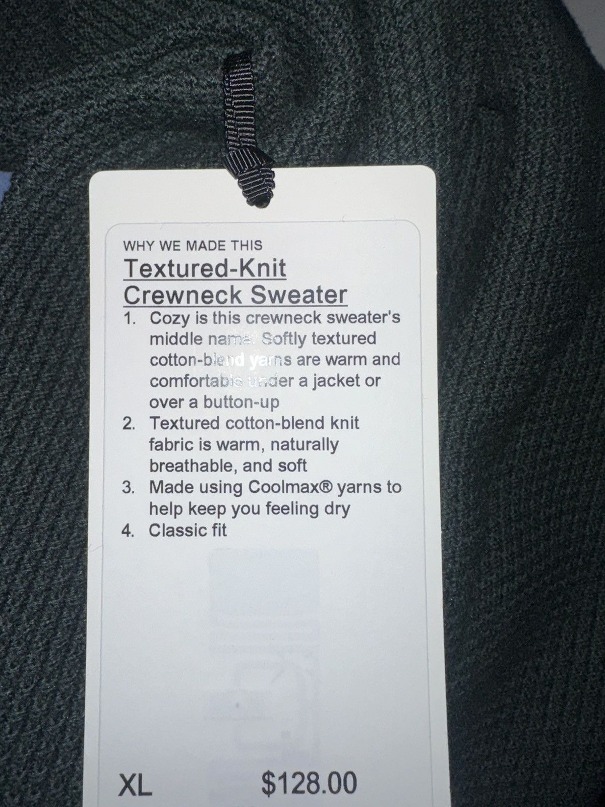 Lululemon Lululemon Textured Crewneck Size US XL / EU 56 / 4 - 2 Thumbnail
