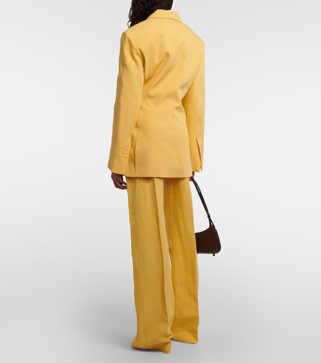 Jacquemus o1mle0824 La Veste Tibau in Yellow Size S / US 4 / IT 40 - 3 Thumbnail