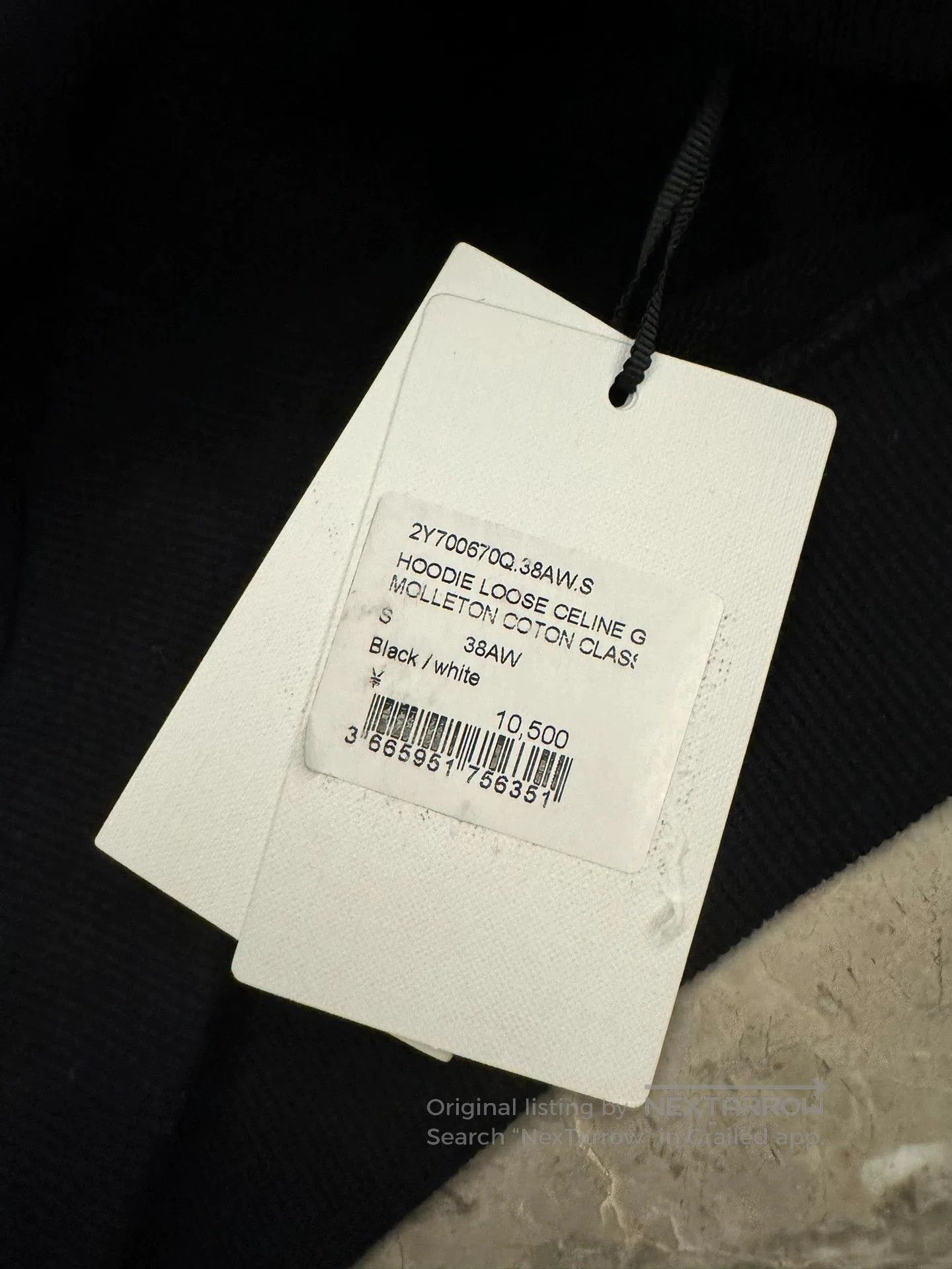 Celine Black Logo Print Hoodie . Size US S / EU 44-46 / 1 - 3 Thumbnail