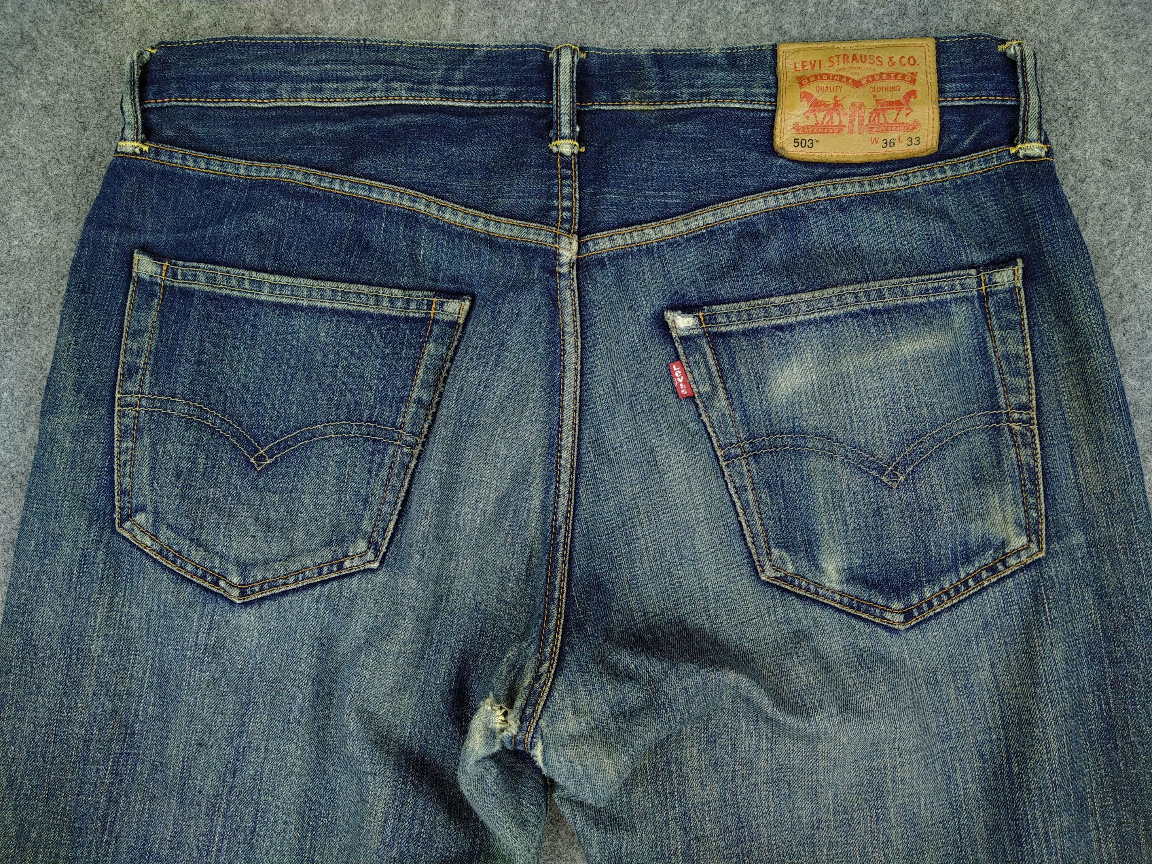 Levi's Levi's 503 Rusty Whisker Denim 37x28 JN677 Size US 37 - 4 Thumbnail