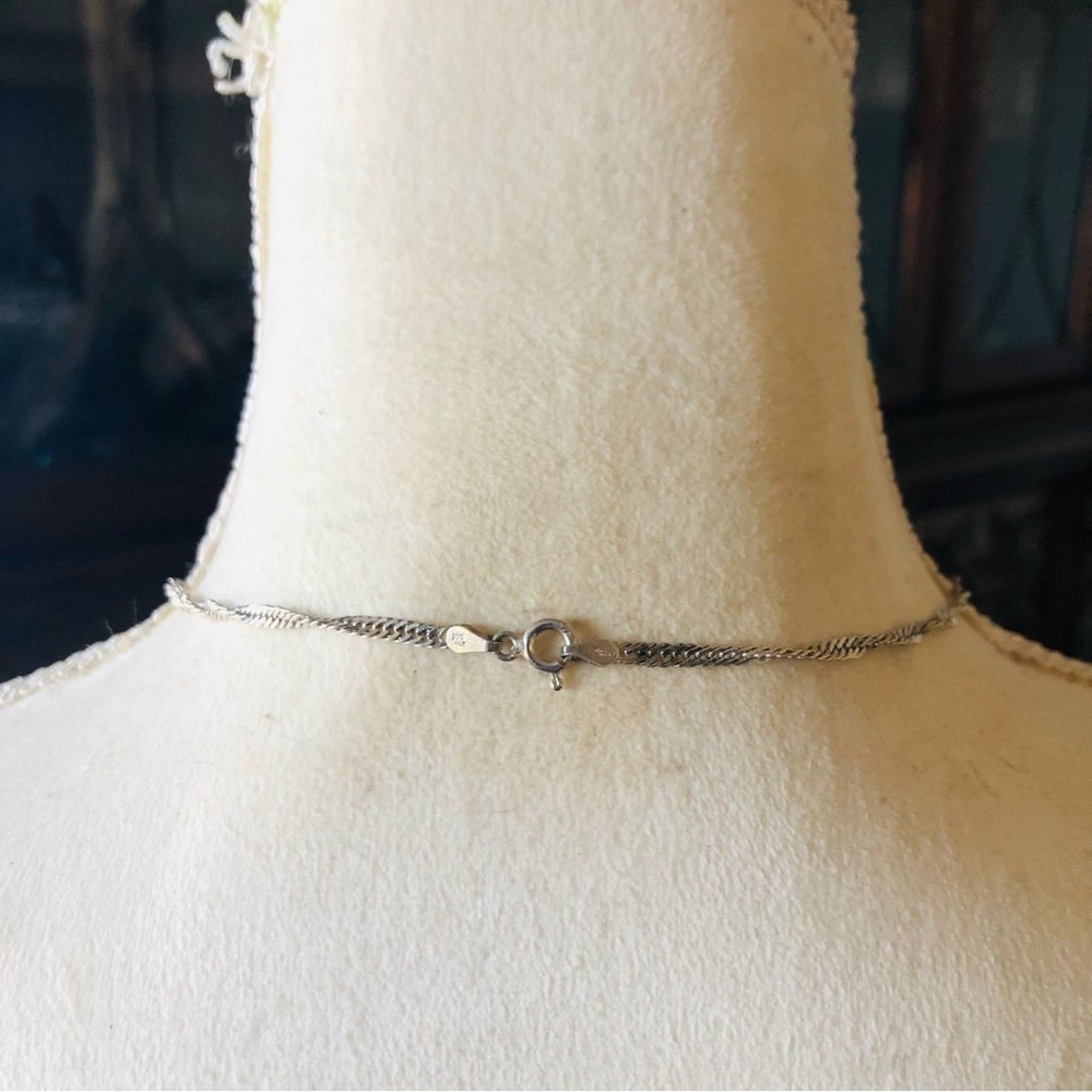 Vintage Vintage Italy 925 sterling silver Singapore chain necklace Size ONE SIZE - 7 Thumbnail