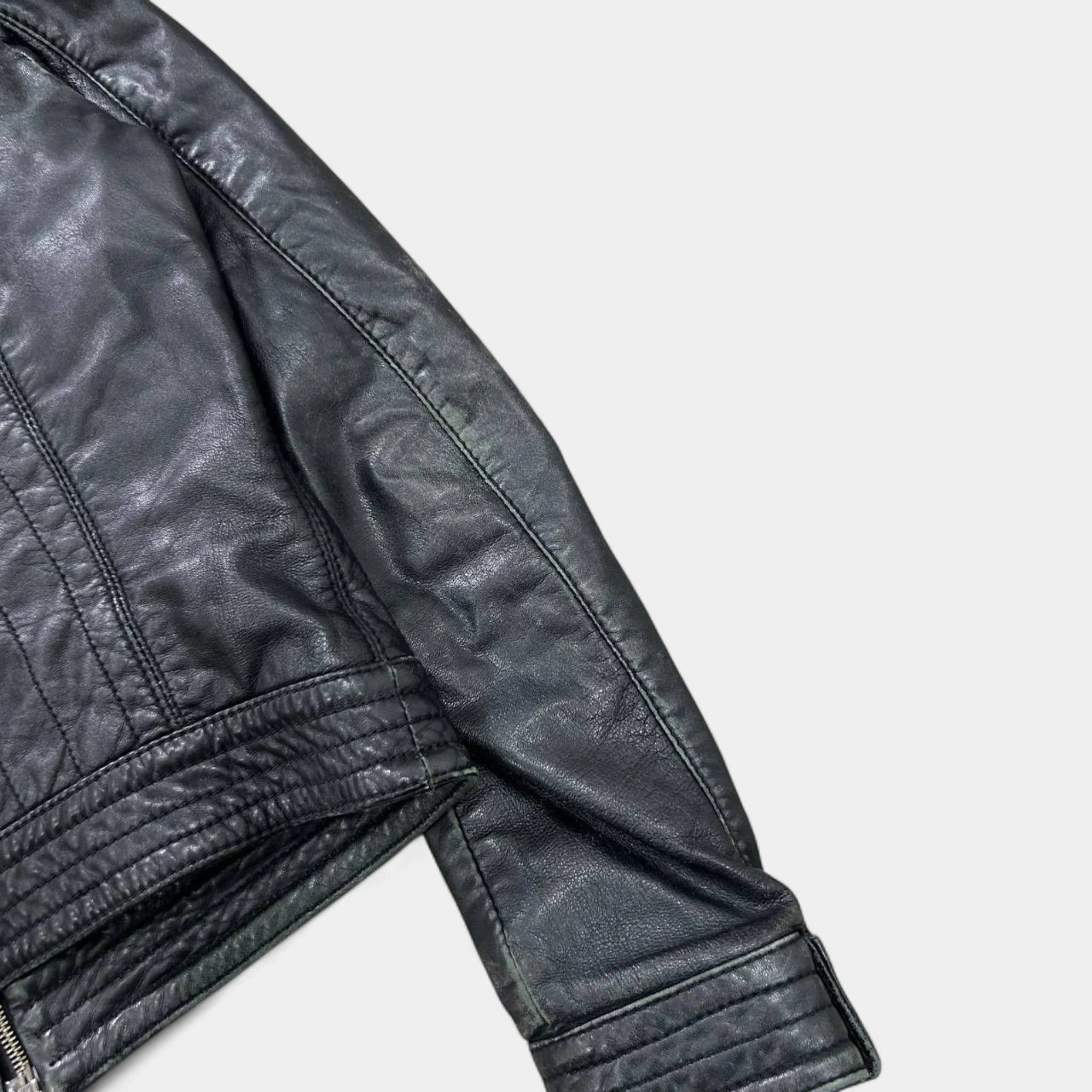 Armani Armani Jeans Lambskin Leather Jacket Size US S / EU 44-46 / 1 - 7 Thumbnail