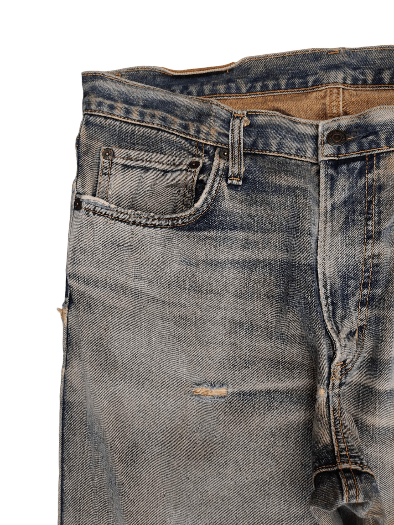 Kapital Vintage Japanese Edwin Distress Denim Jeans Kapital Style Size US 35 - 4 Thumbnail