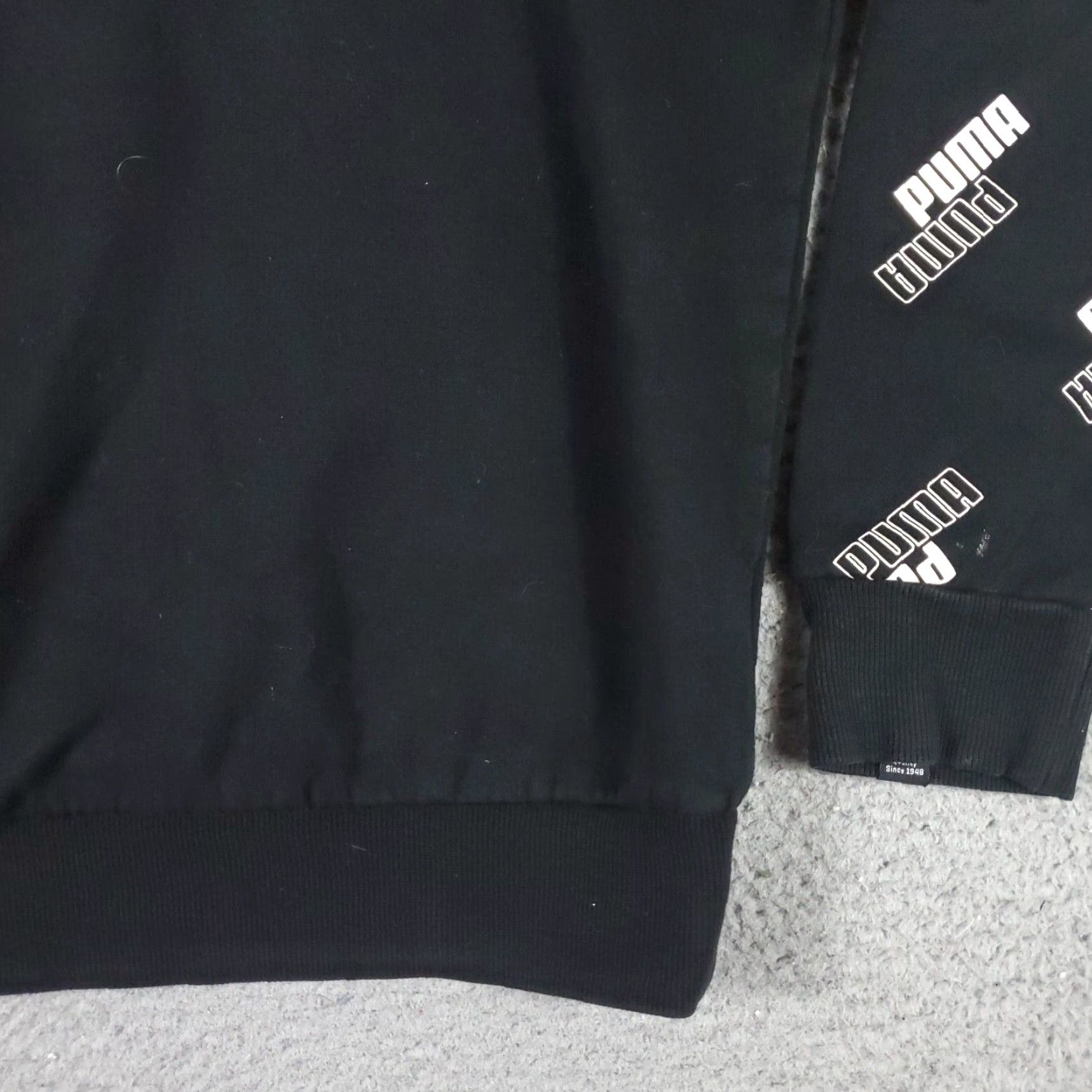 Puma PUMA Pullover Sweater Mens Medium Black Logo Fleece Crew Neck Cotton Blend Casual Size US M / EU 48-50 / 2 - 4 Thumbnail