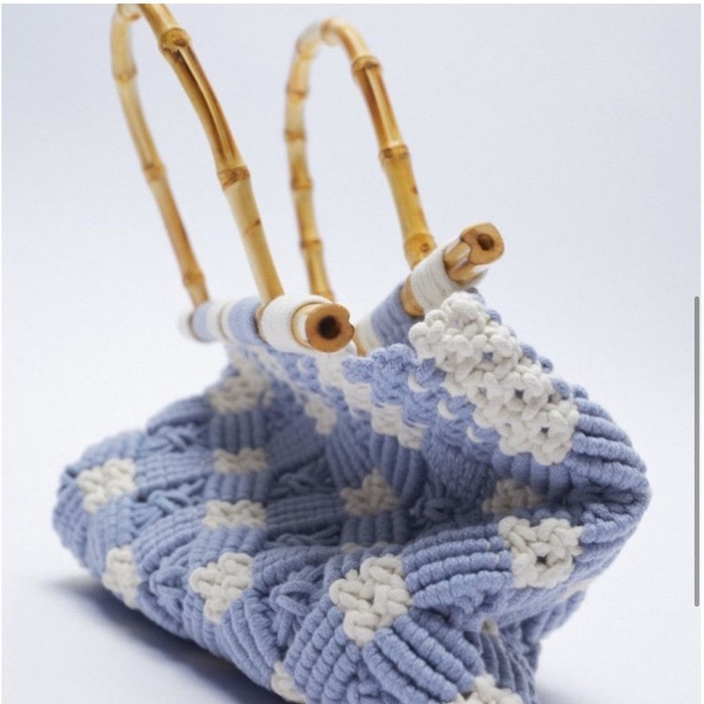 Zara Zara Macrame Shopper Bag Size ONE SIZE - 2 Thumbnail