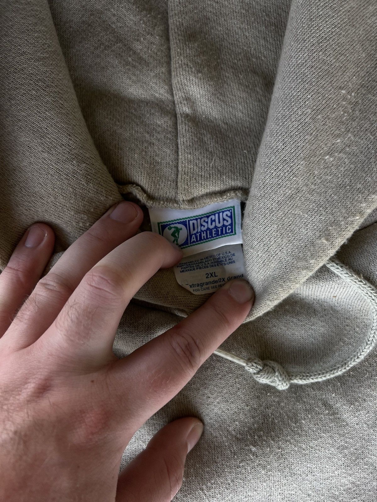 Russell Athletic × Vintage Vintage 90’s Discus Russell Style Essential Sweater Hoodie Size US XXL / EU 58 / 5 - 2 Thumbnail