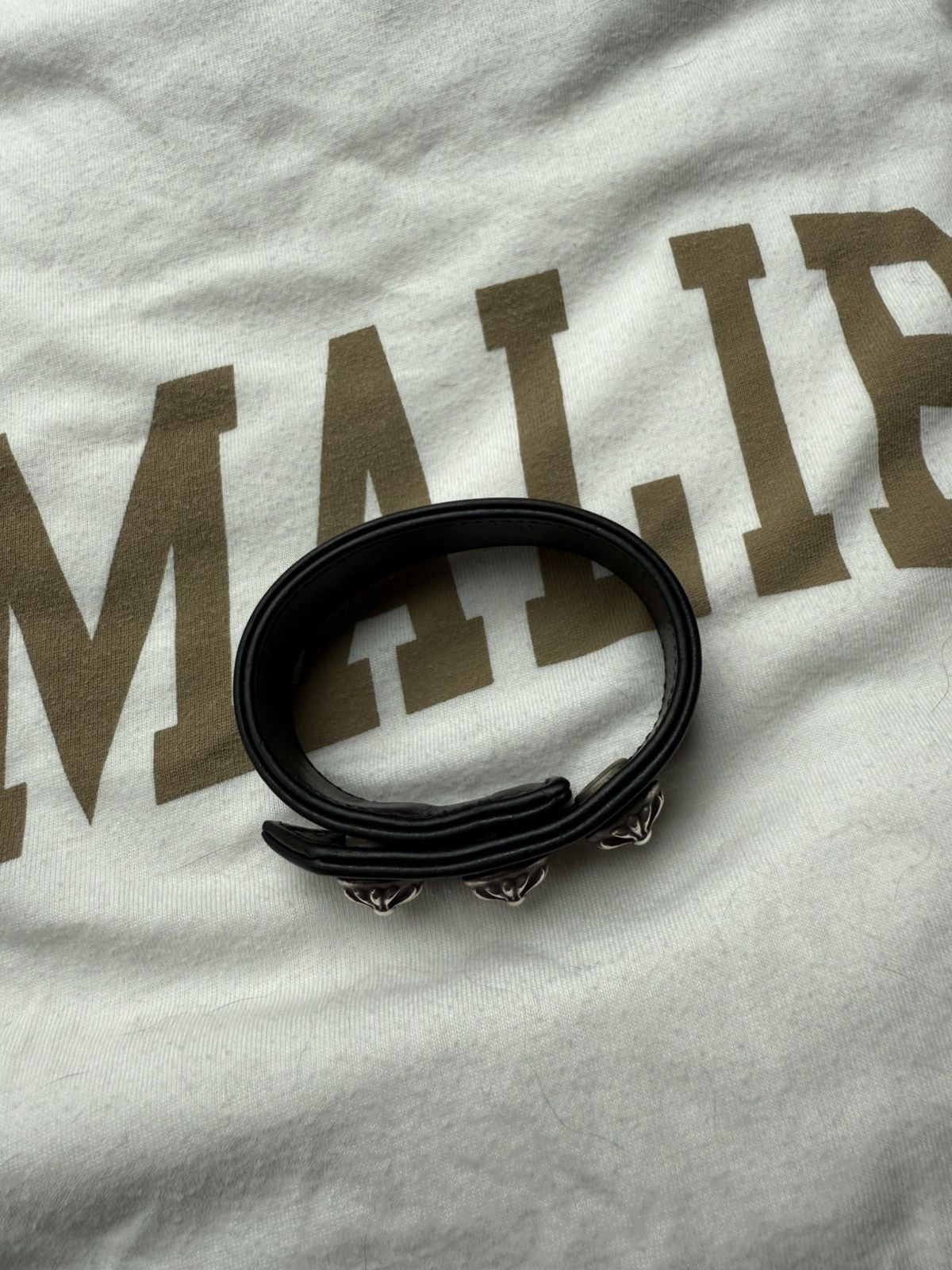 Chrome Hearts Chrome hearts leather snap braclet Size ONE SIZE - 2 Thumbnail