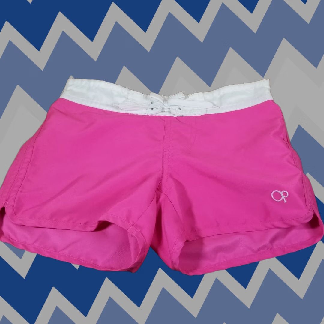 Ocean Pacific Neon Pink Surf Swim Board Shorts W/White Trim Ocean Pacific OP Small (6-6X) Short Teens S Pink Ocean Pacific Neon Beach Summer Activewear Size 28" / US 6 / IT 42 - 1 Thumbnail