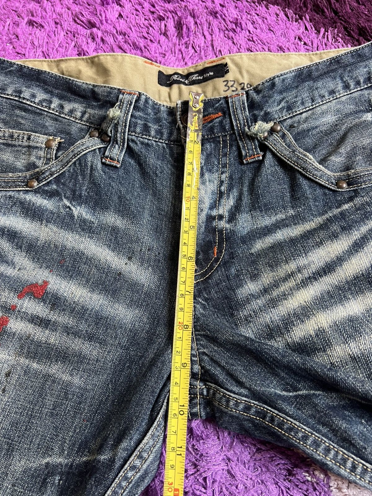 If Six Was Nine × Japanese Brand × Vintage Root Three Style Flare Denim Jeans Size US 32 / EU 48 - 12 Thumbnail