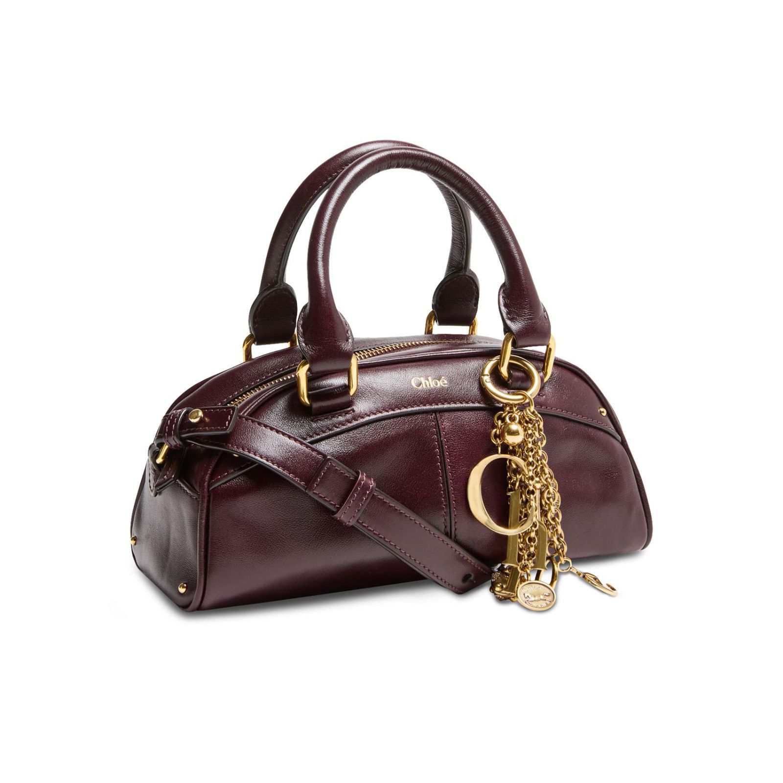 Chloe Chloe Bowling Perfect Plum Top Handle Bag New & Authentic Size ONE SIZE - 2 Thumbnail