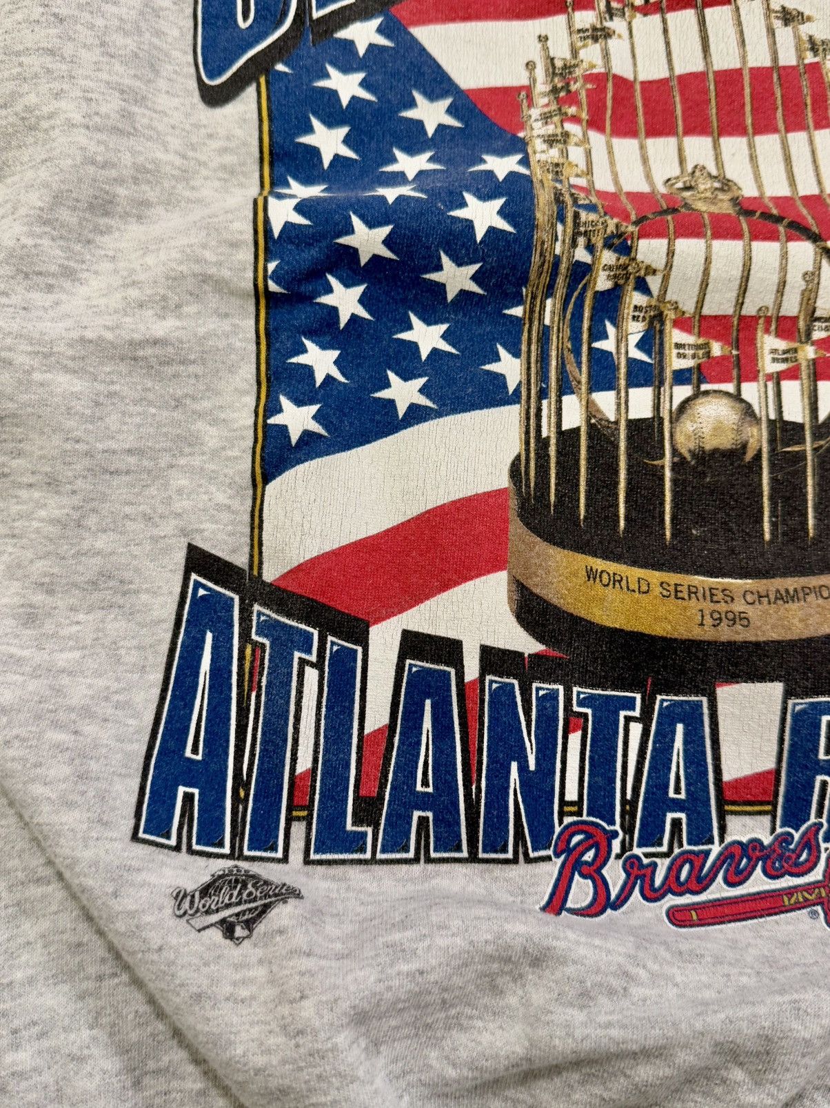 Starter × Vintage Vintage 1995 MLB Atlanta Braves WORLD SERIES Crewneck Sz XL Size US XL / EU 56 / 4 - 1 Thumbnail