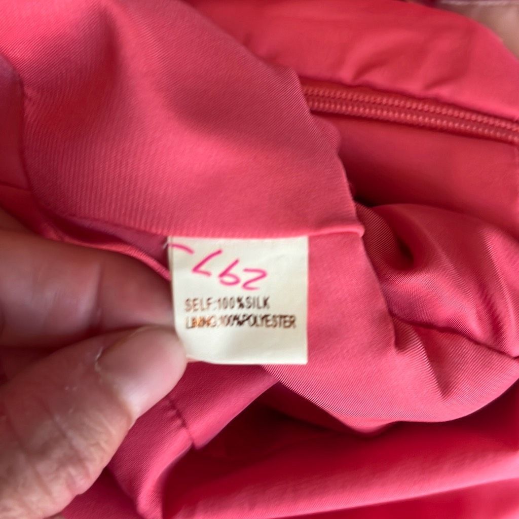 Other Marchesa Notte Womens 8 100% Silk Cocktail Dress Pink Pleate Size M / US 6-8 / IT 42-44 - 13 Thumbnail