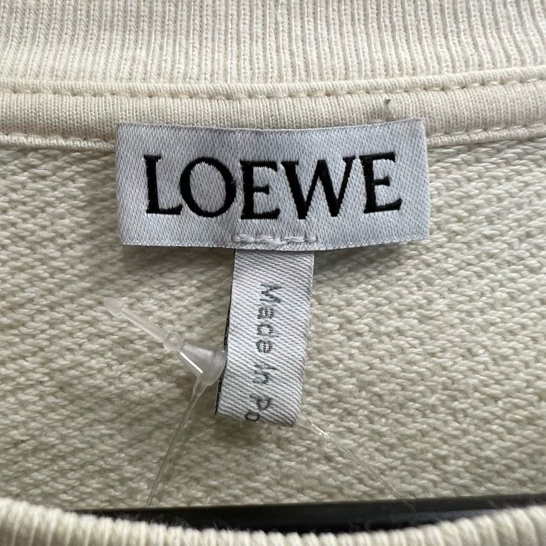 Loewe LOEWE White embroidered tassel hoodie Size M / US 6-8 / IT 42-44 - 3 Thumbnail