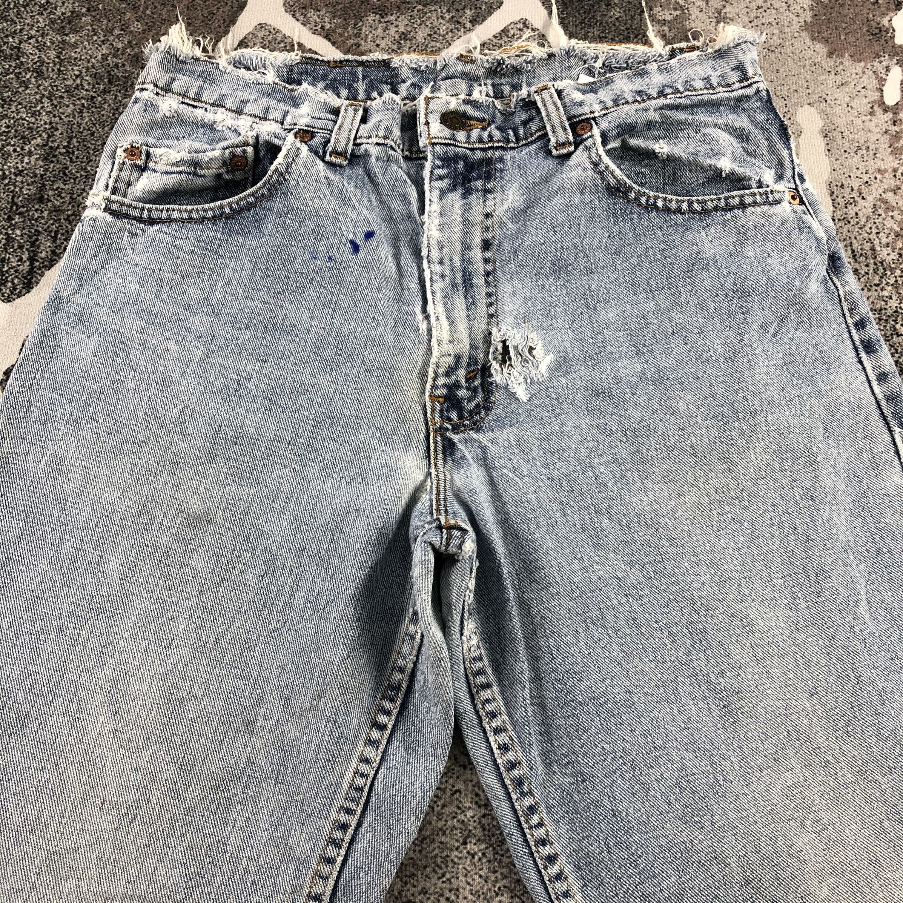 Levi's Vintage 90s Levi's 550 Jeans Medium Wash Denim KJ916 Size US 32 / EU 48 - 3 Thumbnail
