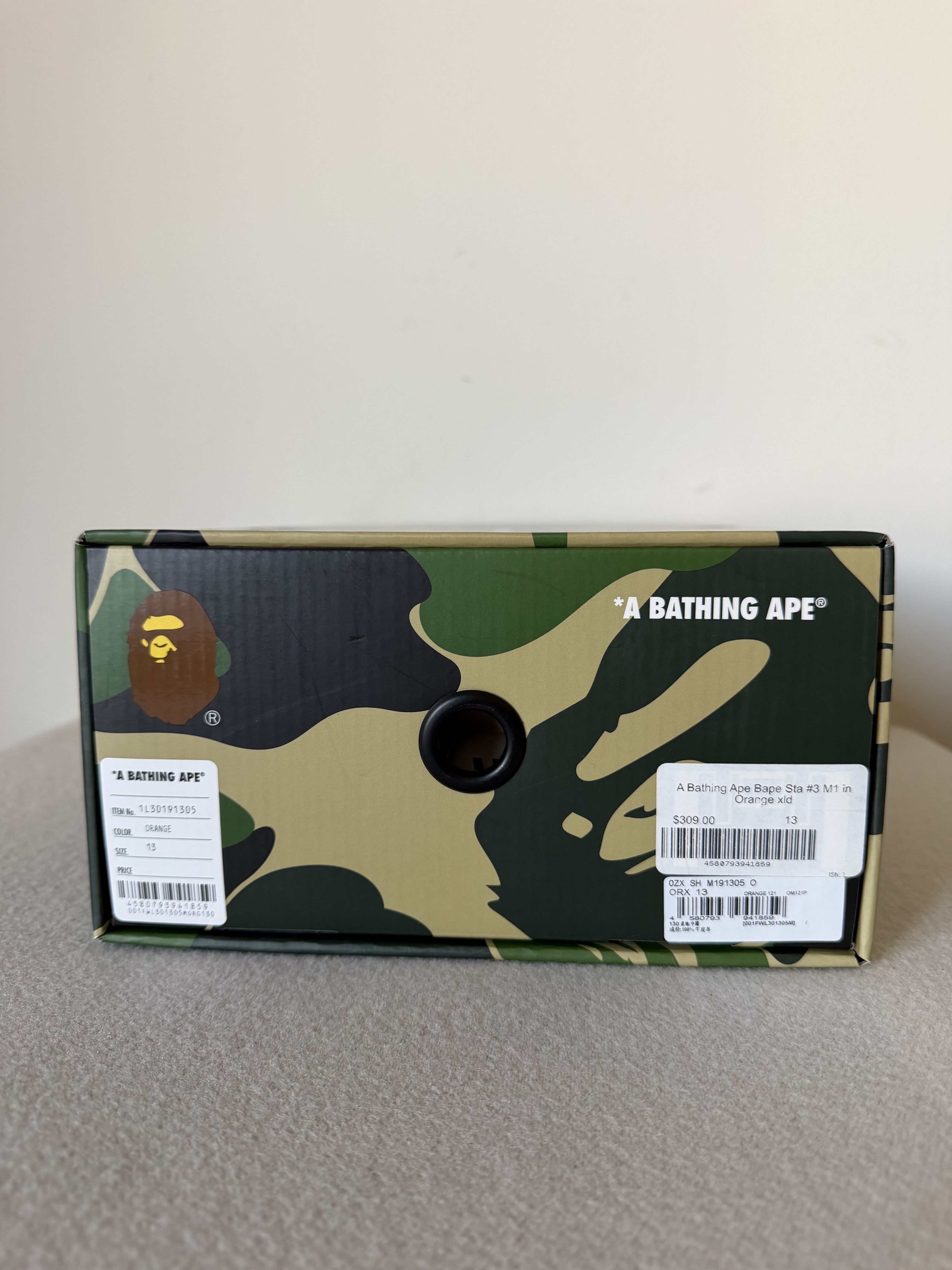 Bape Bape Sta #3 Sneakers in Orange Cloud Camo Size US 13 / EU 46 - 8 Thumbnail