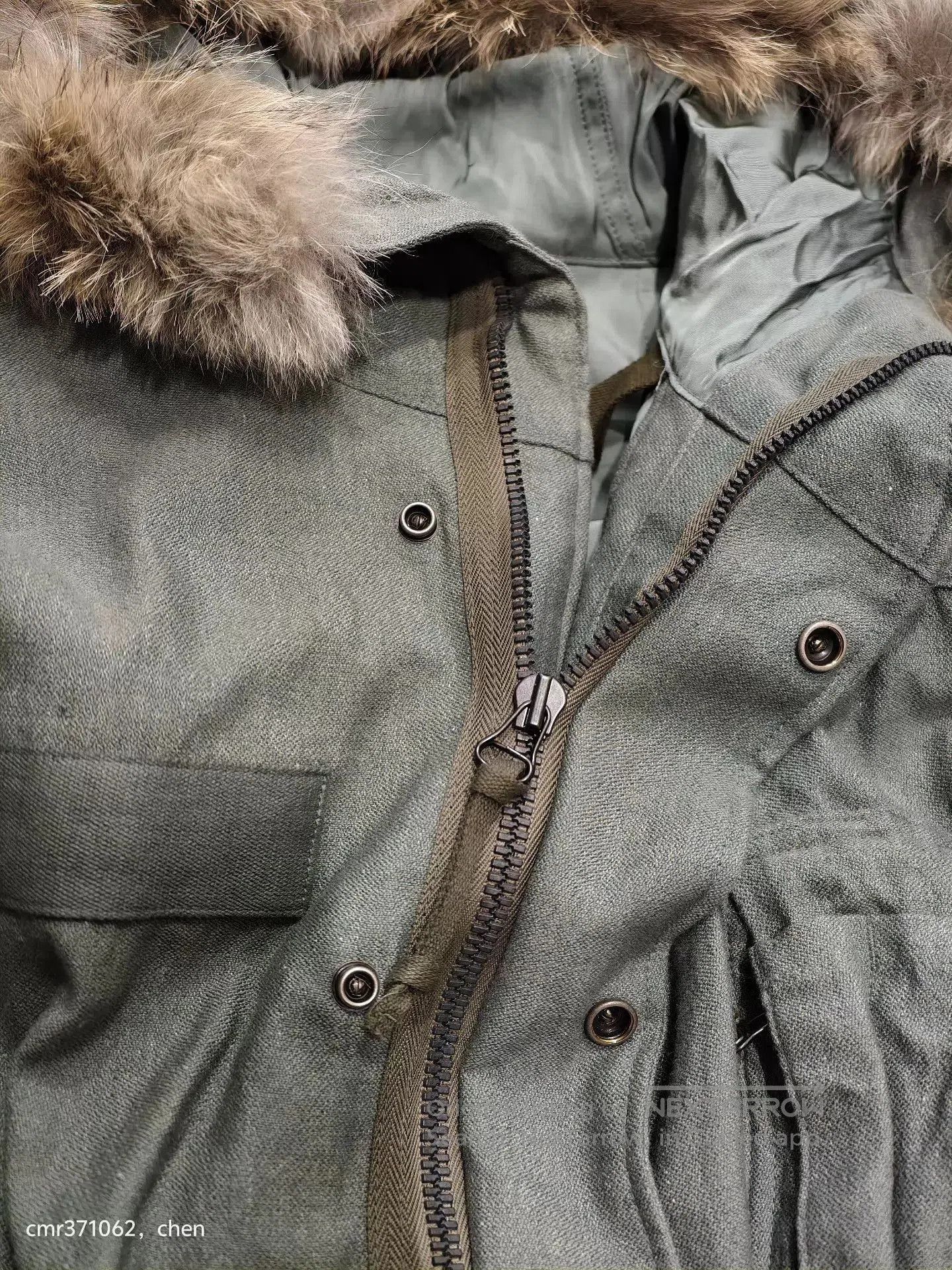 Visvim Green Parka with Fur Trim Hood . Size US M / EU 48-50 / 2 - 4 Thumbnail