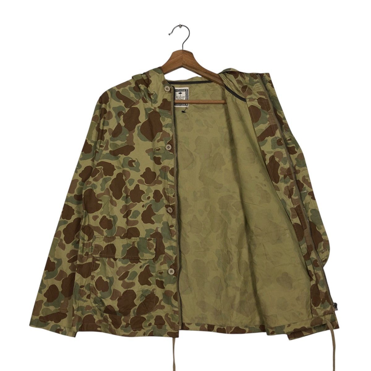 Japanese Brand 📌Vintage Chore Biker Jacket Frog Skins Design Camouflage Size US M / EU 48-50 / 2 - 13 Thumbnail