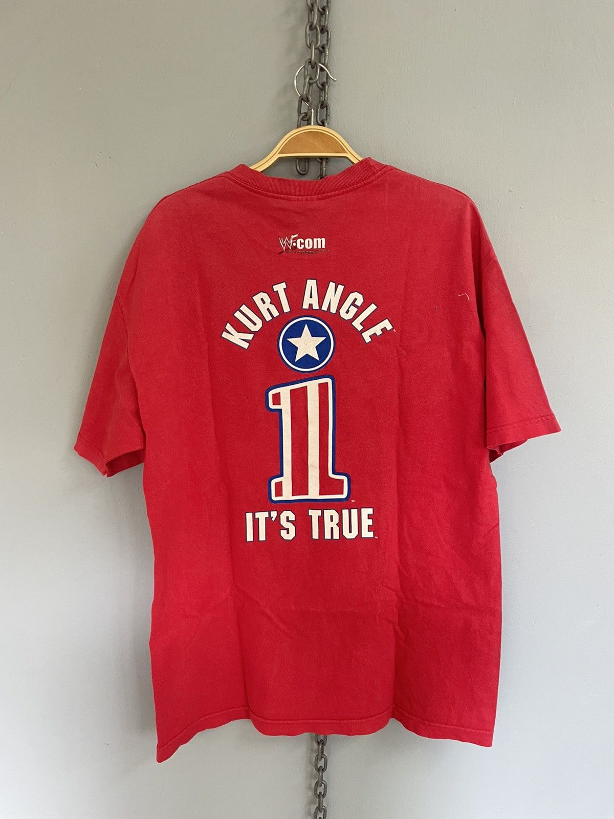 WWF Vintage Y2K Kurt Angle WWF.Com t shirt | Grailed