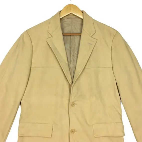 Helmut Lang Vtg HELMUT LANG Yellow 2 Button Blazer Sport Coat Suit Italy Size 40R - 4 Thumbnail