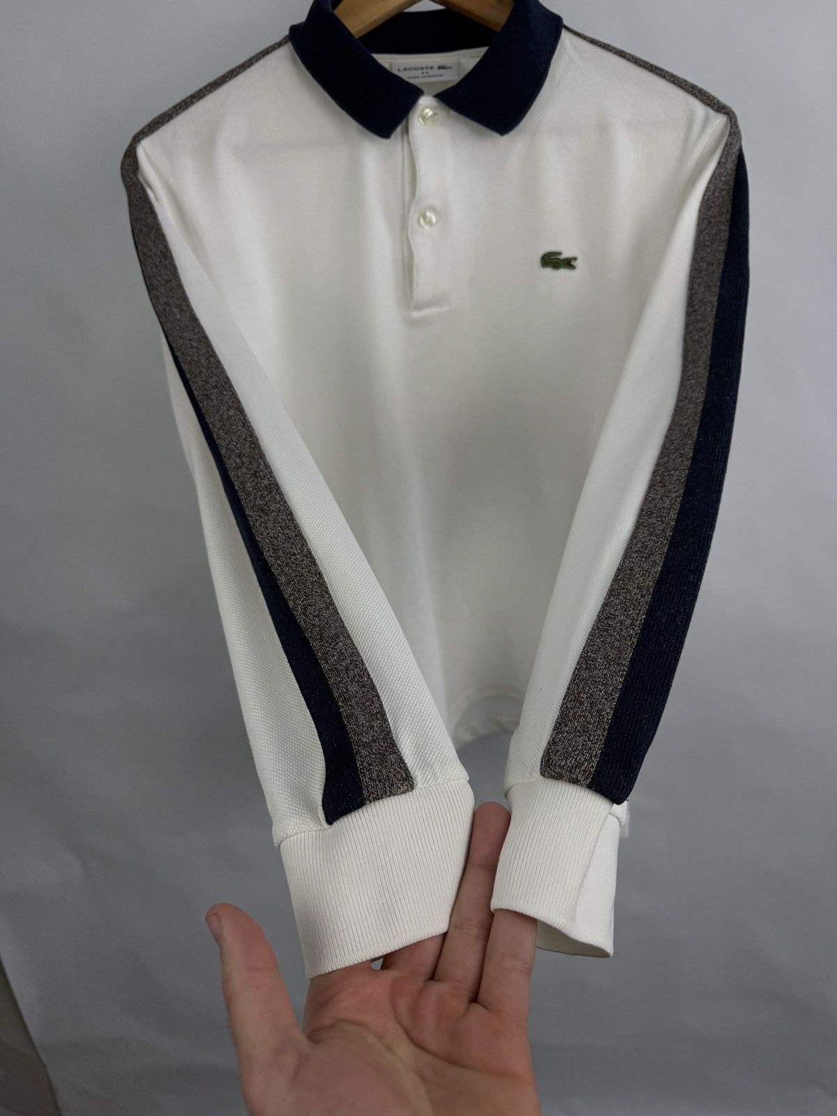 Lacoste 🇫🇷 Lacoste Regular Fit Polo Long Sleeve Made in France Rare Size US S / EU 44-46 / 1 - 11 Thumbnail