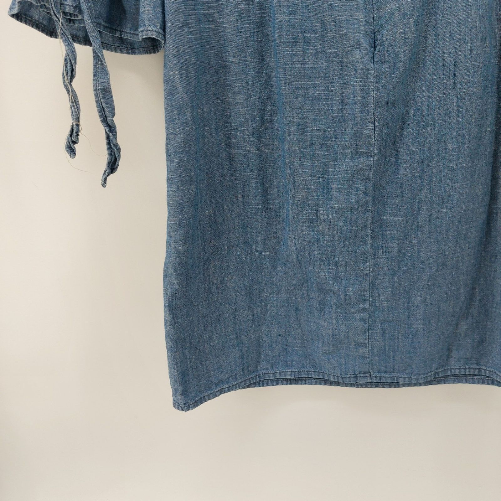 J.Crew J Crew Blue Denim Dress Size 2 Bell Sleeves V-Neck Spring Size XS / US 0-2 / IT 36-38 - 12 Thumbnail