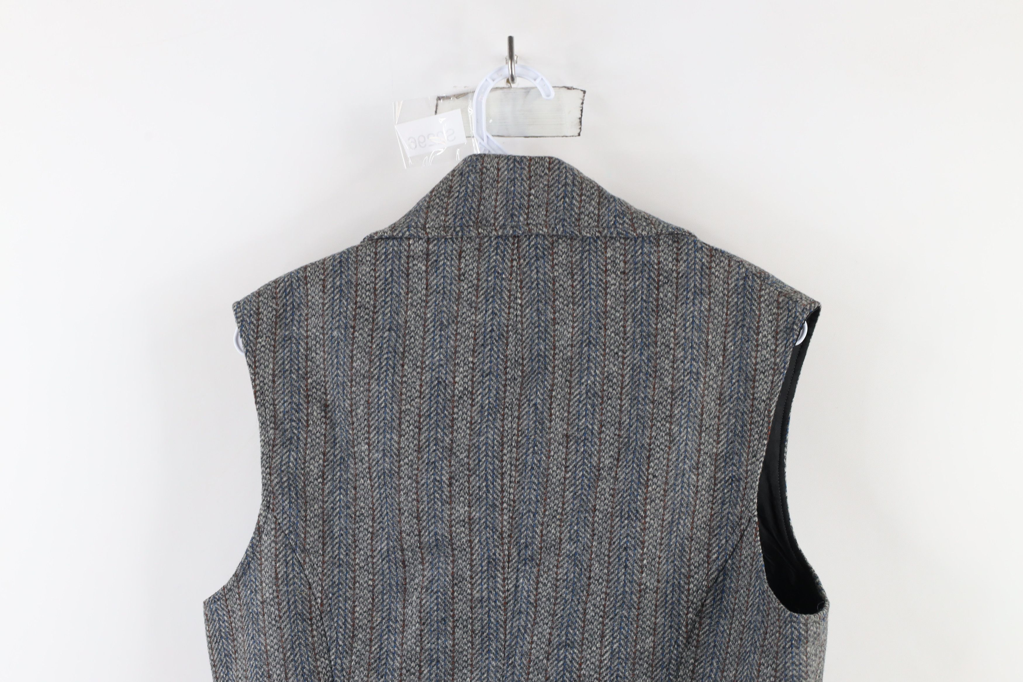 Vintage Vintage 60s 70s Streetwear Tweed Button Back Vest Jacket USA Size M / US 6-8 / IT 42-44 - 12 Thumbnail