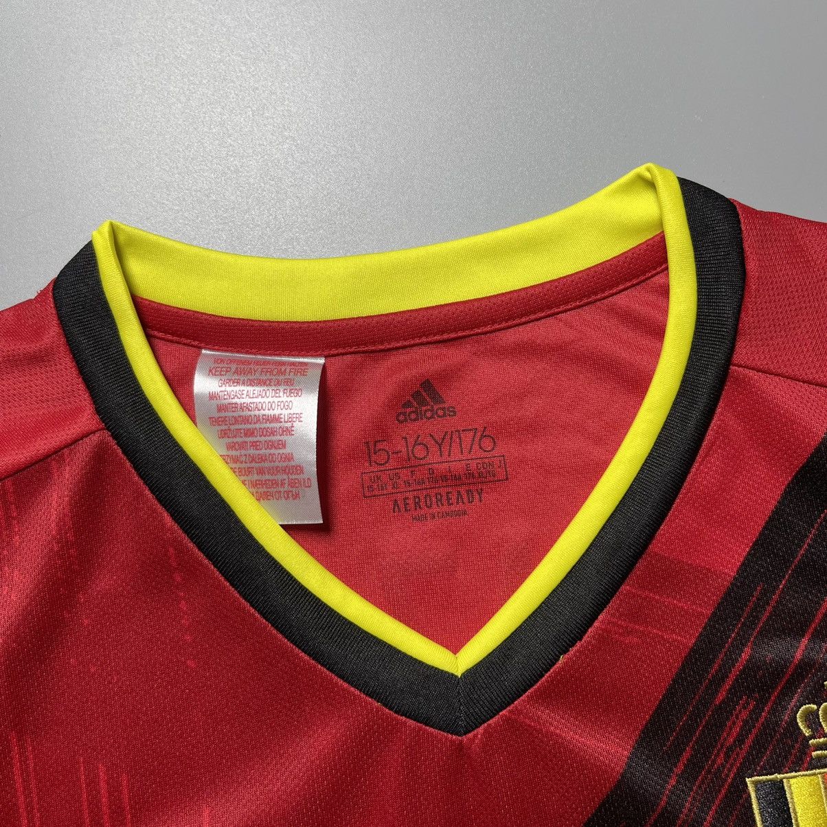 Adidas × Vintage 13-14Y BELGIUM ADIDAS 2020 EURO FOOTBALL JERSEY #16 HAZARD Size US XS / EU 42 / 0 - 5 Thumbnail