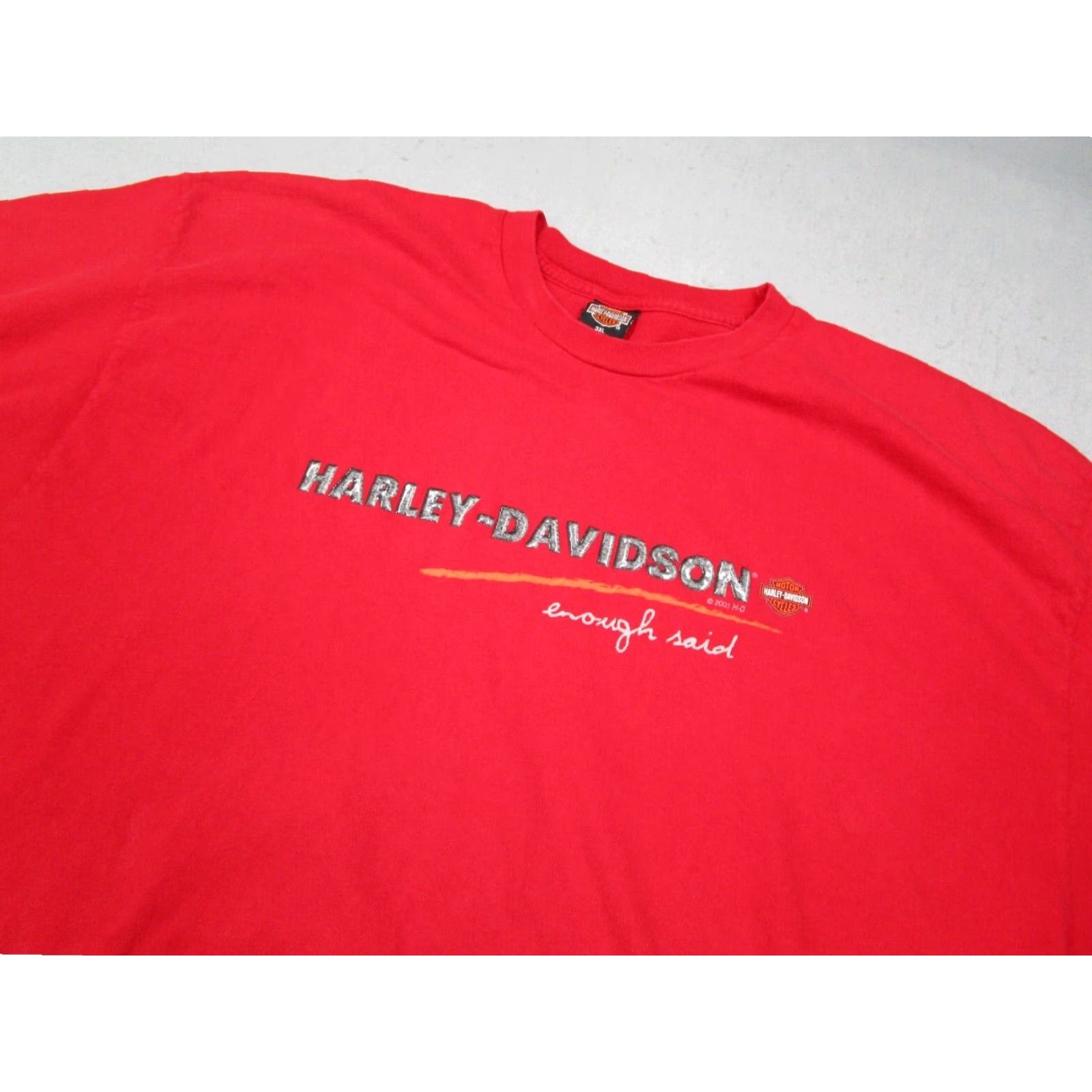 Harley Davidson VINTAGE Harley-Davidson Men's T-Shirt 3XL XXXL Cotton Red Short Sleeve California Motorcycle Logo Size US XXL / EU 58 / 5 - 2 Thumbnail