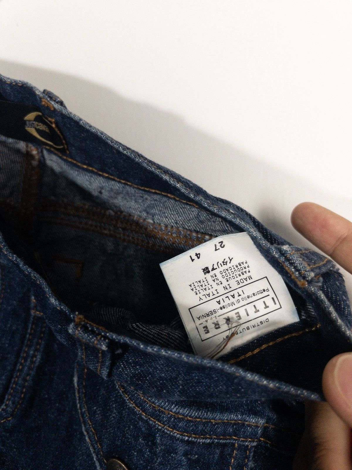 Just Cavalli Just Cavalli Straight Leg Jeans Front Facing Pockets Size US 29 - 8 Thumbnail