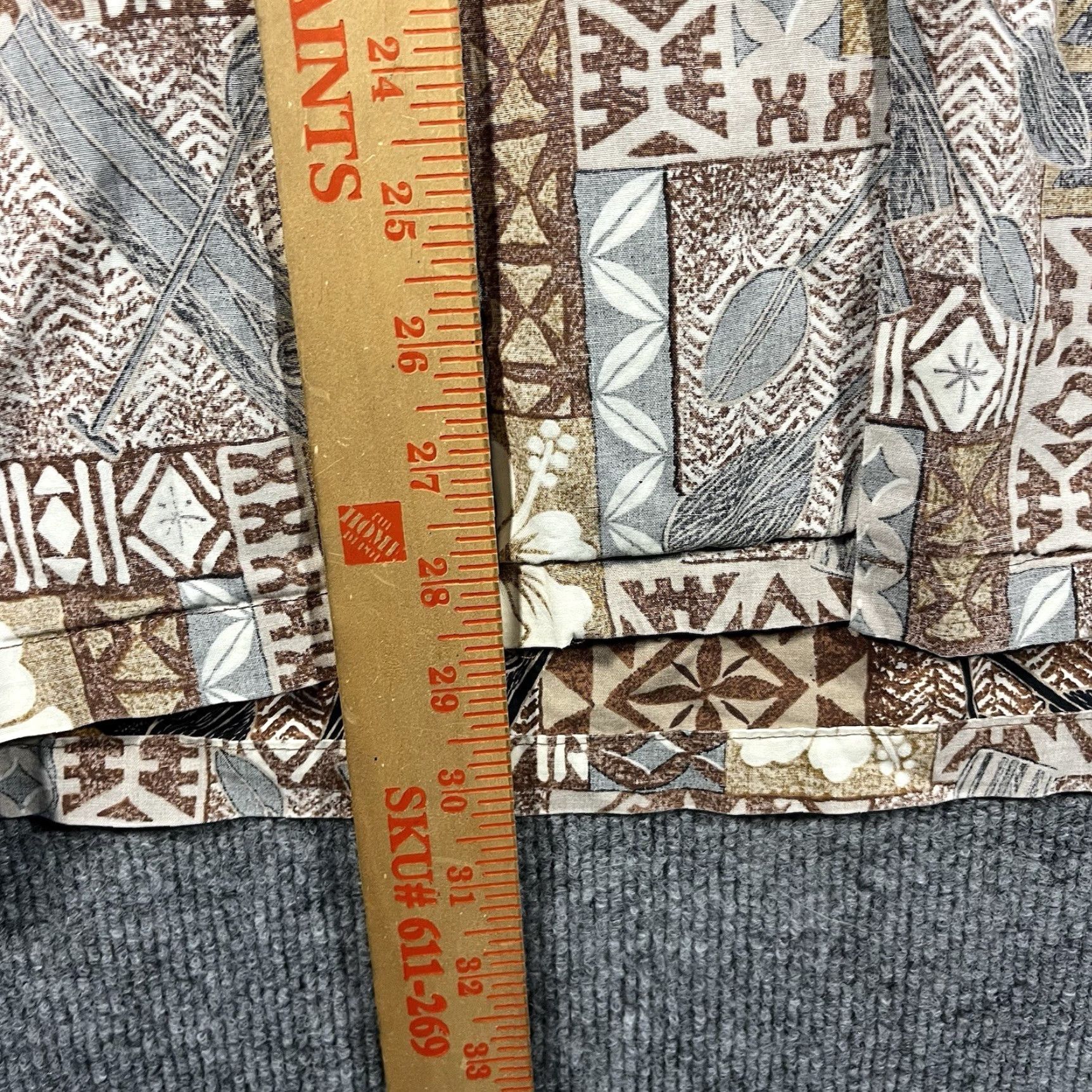 Hilo Hattie VINTAGE Hilo Hattie Hawaiian Shirt Mens L Brown Geometric Pattern Short Sleeve Button-Up Casual Travel Size US L / EU 52-54 / 3 - 6 Thumbnail