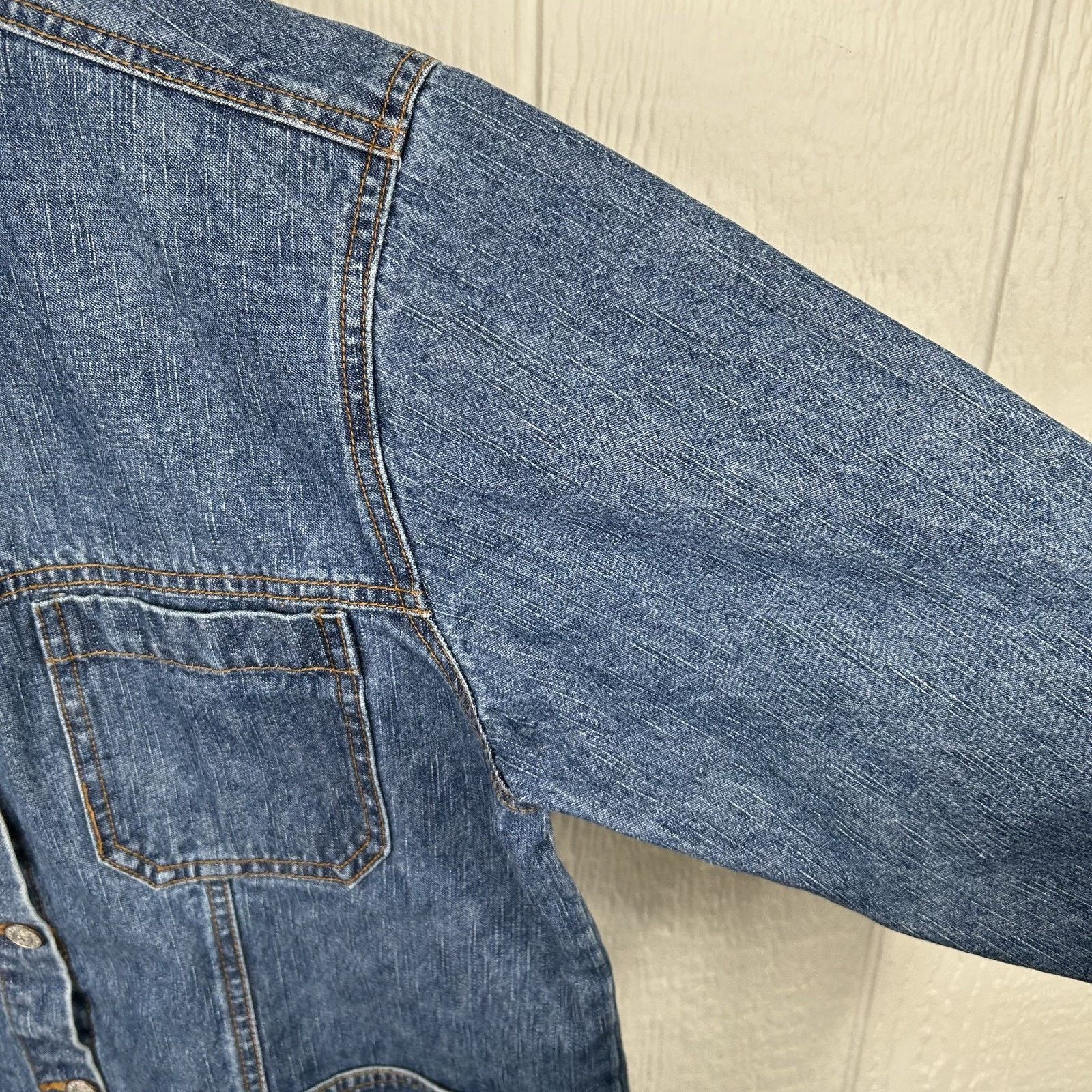 Bill Blass Vintage 90s Bill Blass Button Chore Style Jean Jacket Medium Size US M / EU 48-50 / 2 - 5 Thumbnail