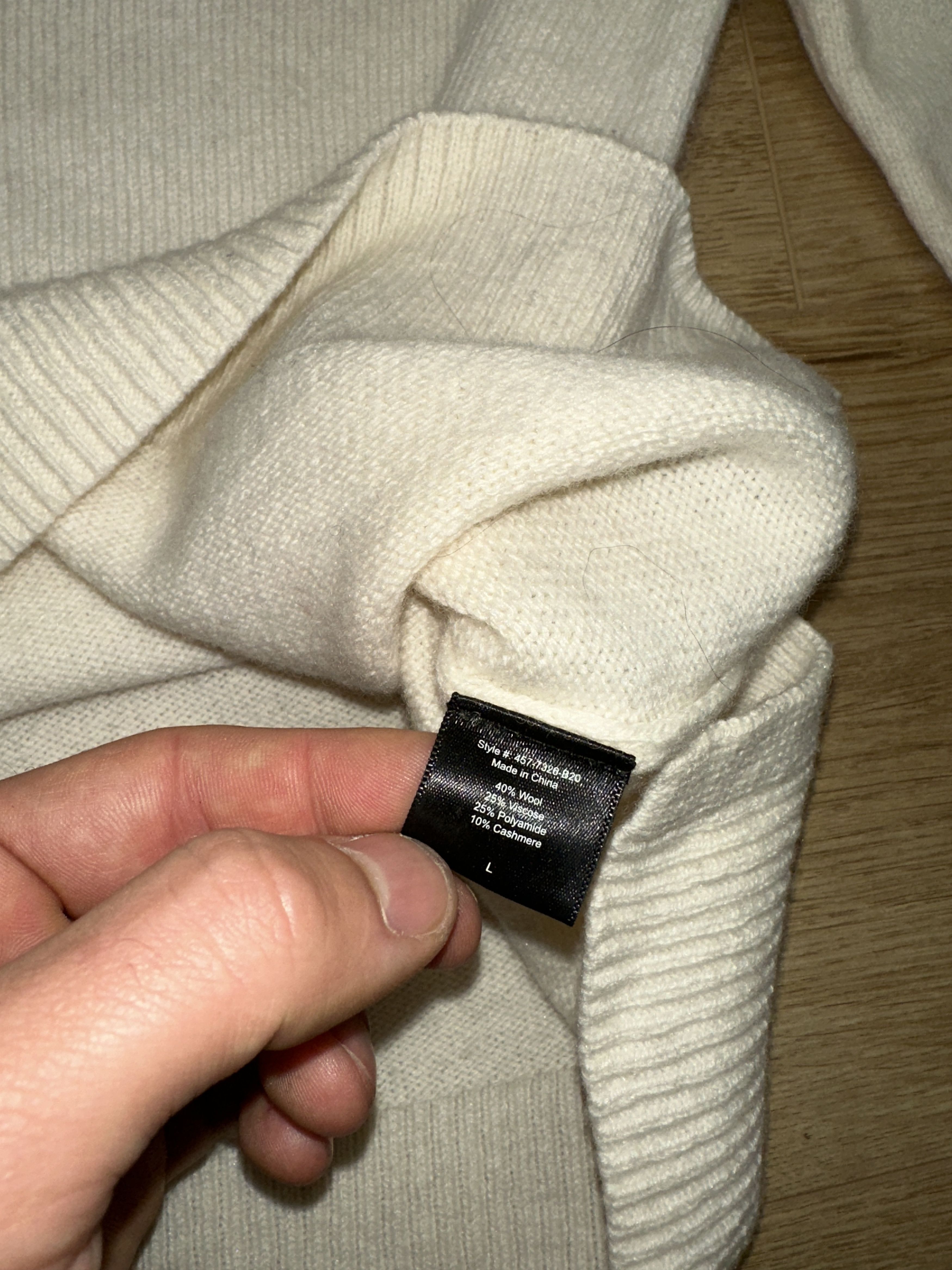 Other Jenni Kayne Wool Cashmere Knit Striped Trim Pullover Size L Size L / US 10 / IT 46 - 5 Thumbnail