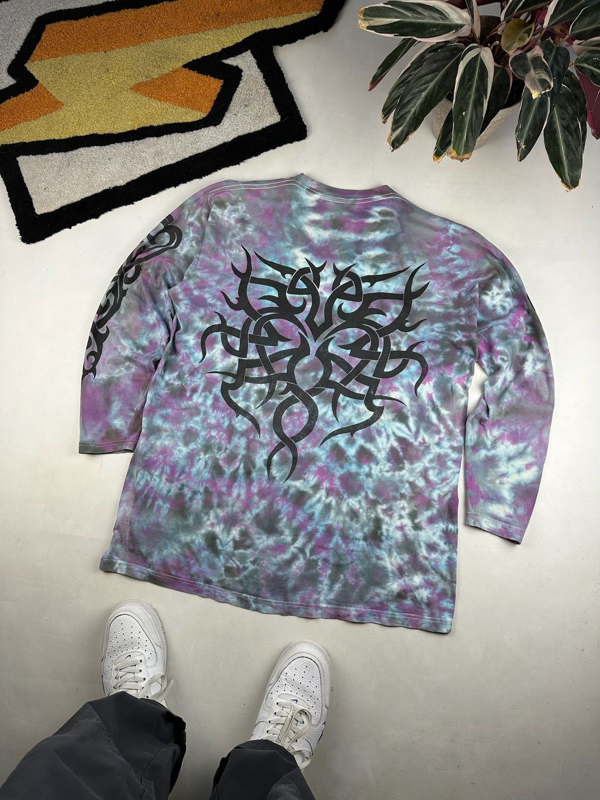 Vintage Vintage tribal marijuana techno Tee drugs rave longsleeve Size US XXL / EU 58 / 5 - 3 Thumbnail