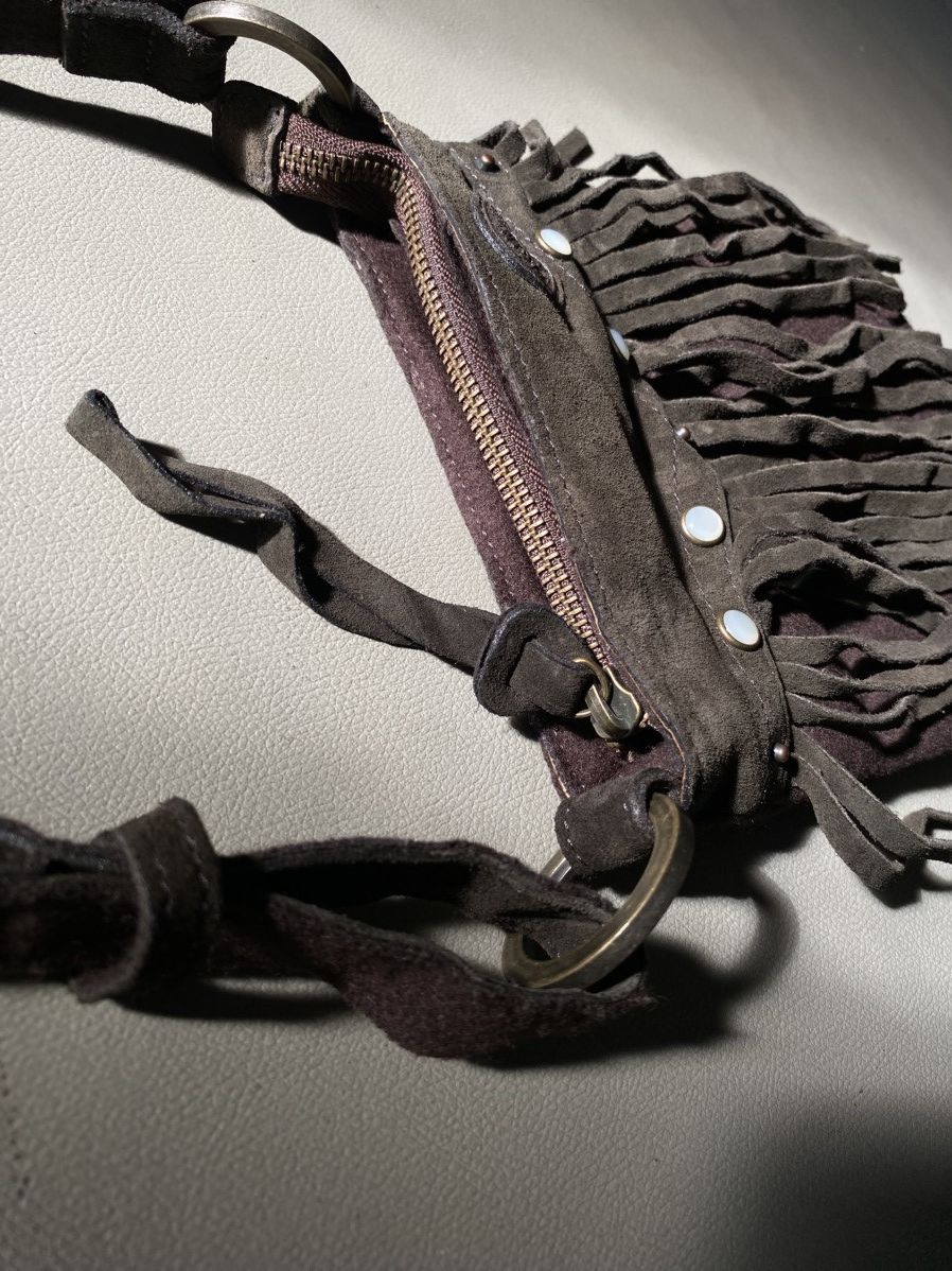 If Six Was Nine × Levi's Levis Suede Fringed Sling Bag Ifsixwasnine Kmrii Style Size ONE SIZE - 5 Thumbnail