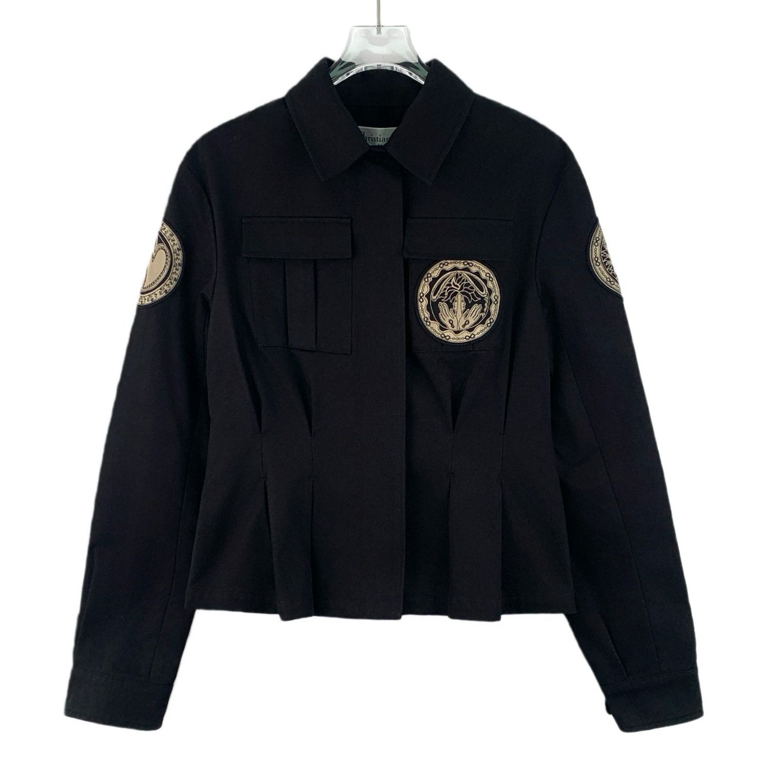 Dior Dior Black Embroidered Cotton Jacket (M) Size US M / EU 48-50 / 2 - 1 Thumbnail