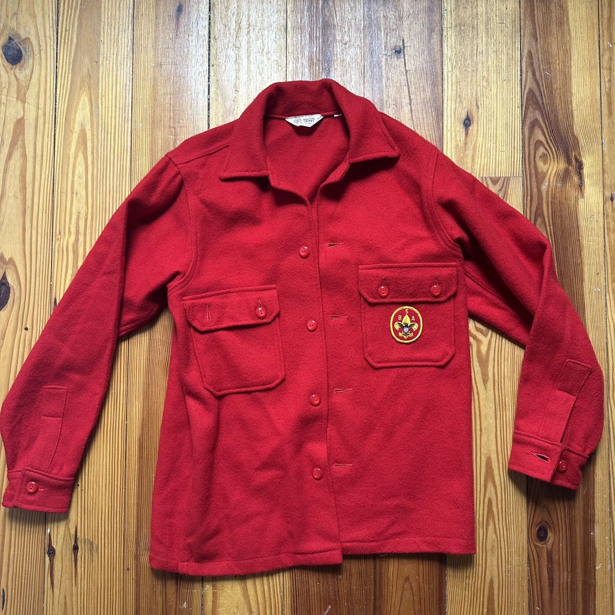 Vintage Vintage 80s Boy Scout Wool Jacket Size US L / EU 52-54 / 3 - 1 Thumbnail