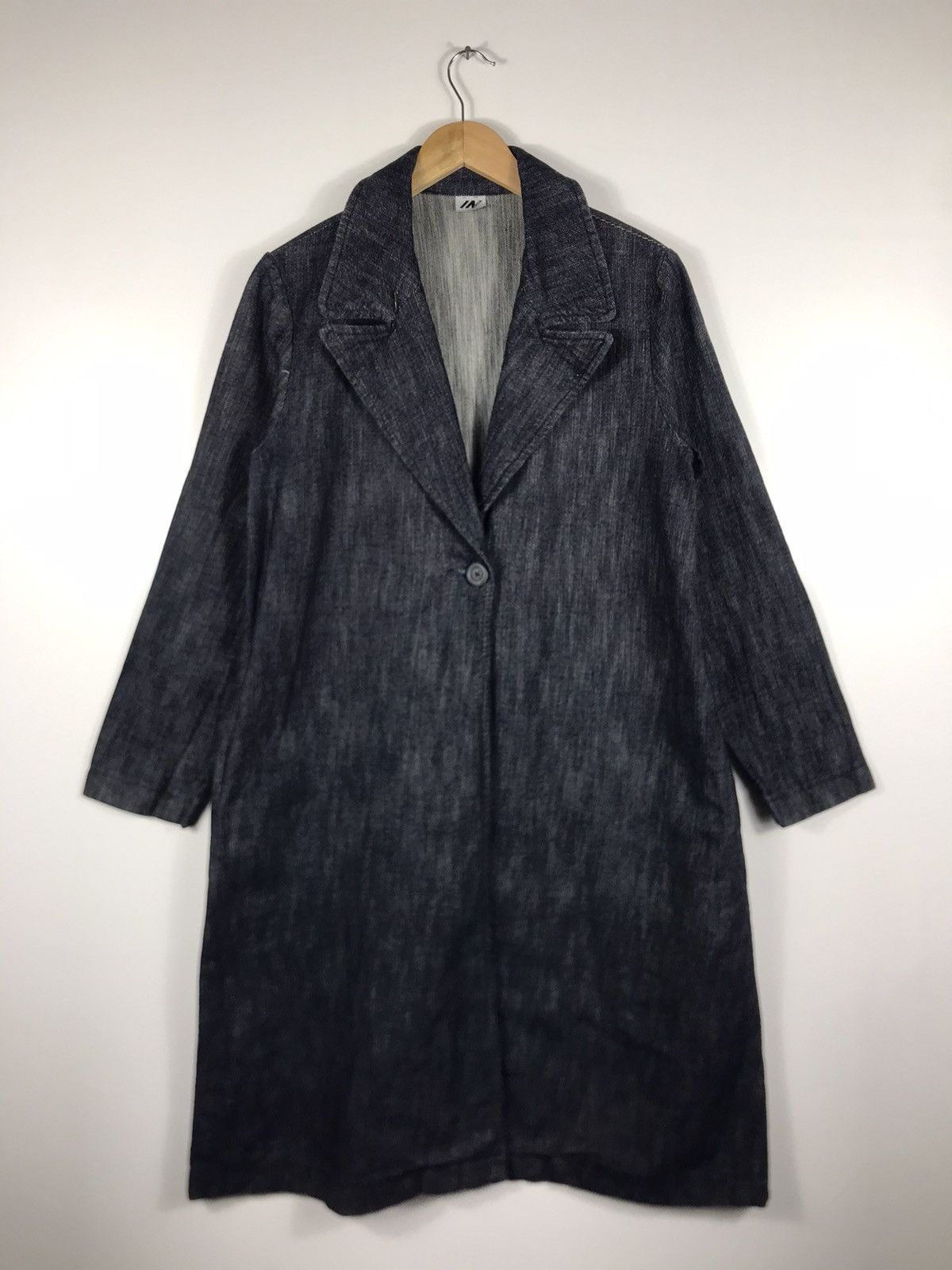 14th Addiction × Japanese Brand 🔥IN Jeans Denim Button Long Coat Size M / US 6-8 / IT 42-44 - 1 Thumbnail