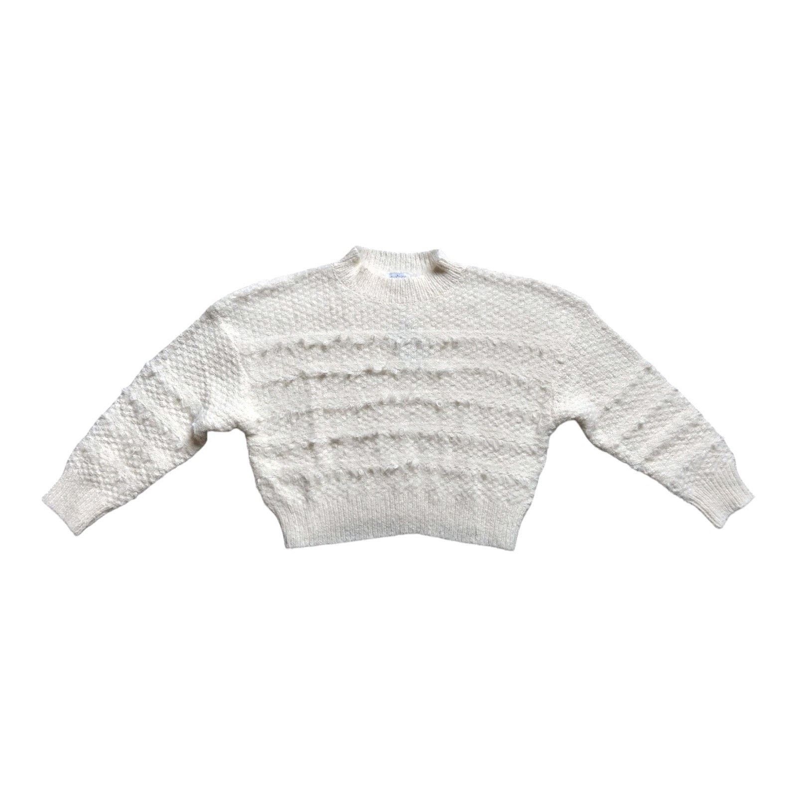 Area NWT Women's Area Star Leila Sweater, Ivory, Small Size S / US 4 / IT 40 - 1 Thumbnail