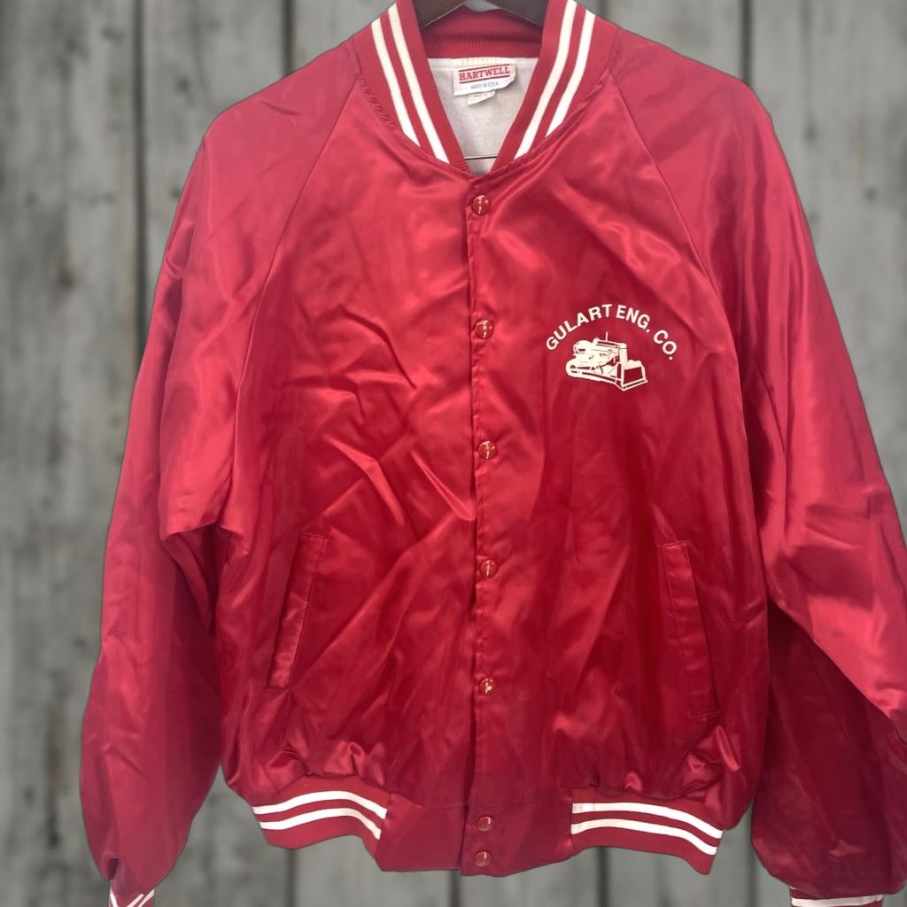Vintage VINTAGE Hartwell Jacket Mens XL Bomber 80s Red Satin Nylon Sn Size US XL / EU 56 / 4 - 1 Thumbnail