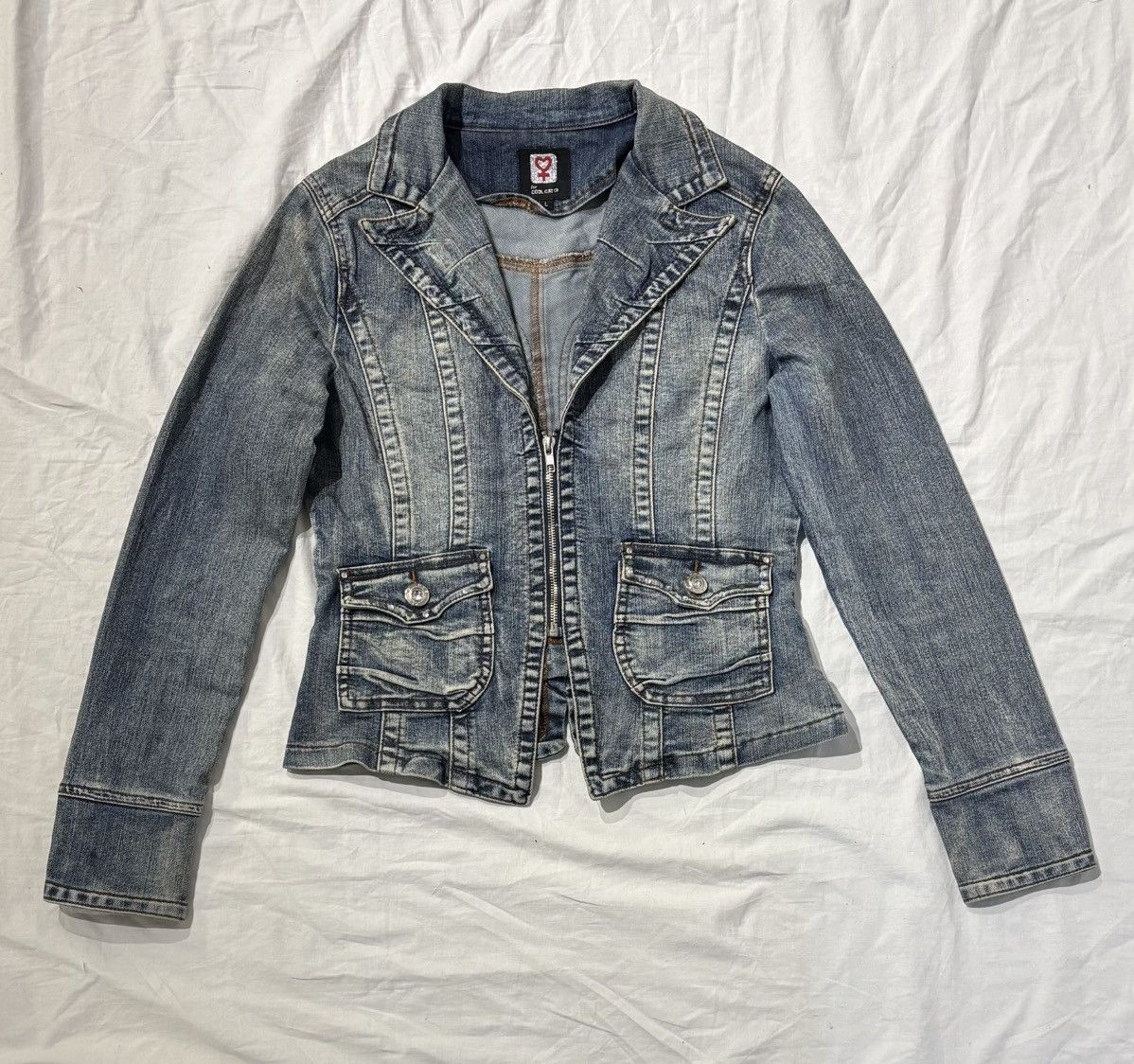 Seditionaries × Vintage Cool Cat vintage faded zip blazer jacket Size M / US 6-8 / IT 42-44 - 1 Thumbnail