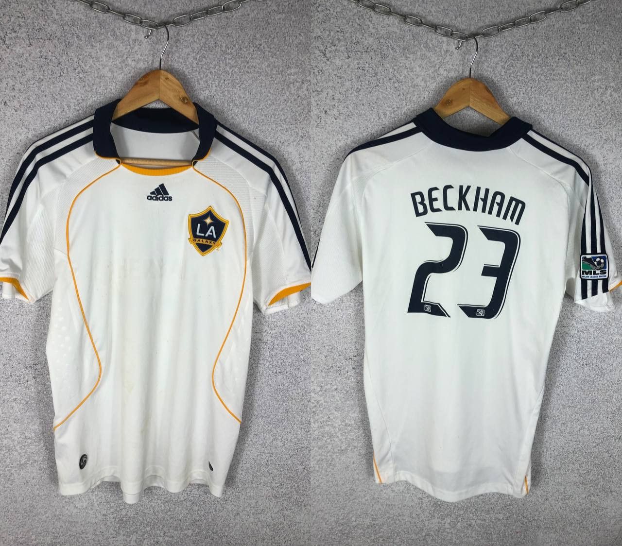 Adidas Adidas La Galaxy 2008/09 Home Beckham 23 Home Jersey T-Shirt Size US S / EU 44-46 / 1 - 1 Thumbnail