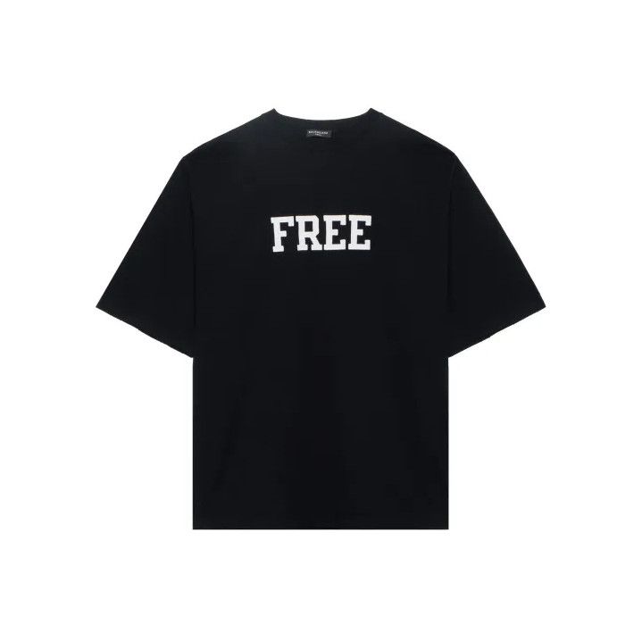 Balenciaga Balenciaga Classic Free Graphic Black T-Shirt Size US XL / EU 56 / 4 - 1 Thumbnail