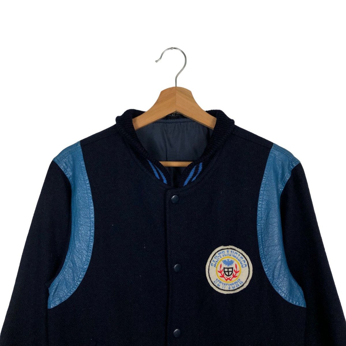 Japanese Brand VINTAGE VARSITY JACKET SAN FRANCISCO NEWYORK BIG LOGO Size US M / EU 48-50 / 2 - 2 Thumbnail