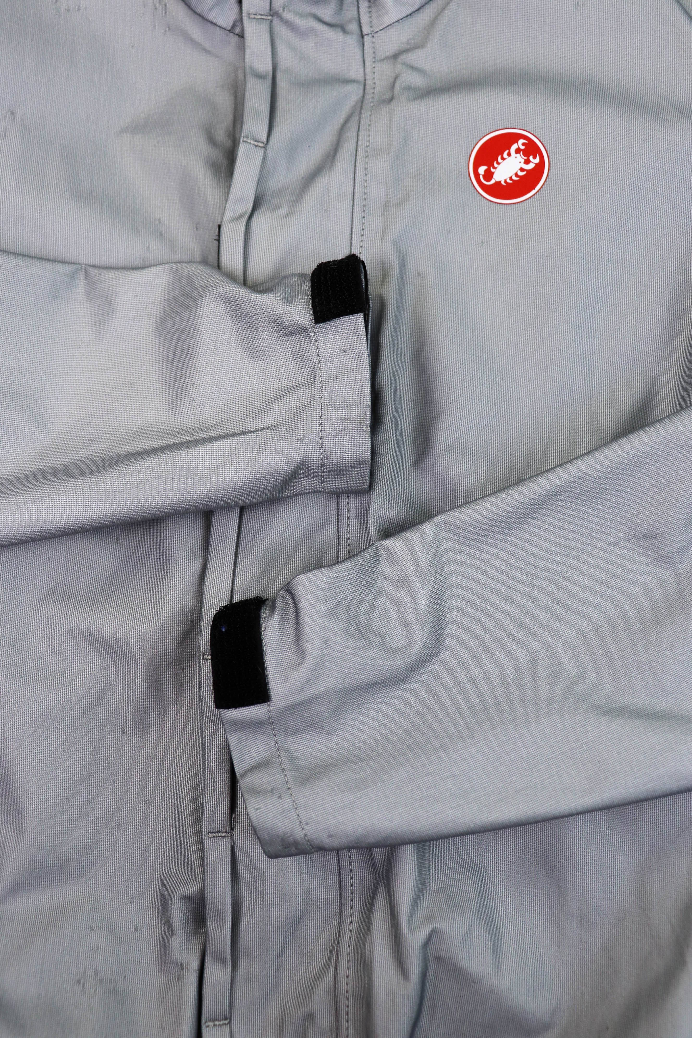 Other CASTELLI Event Waterproof Fabric Silver Gray Cycling Jacket Size US L / EU 52-54 / 3 - 12 Thumbnail