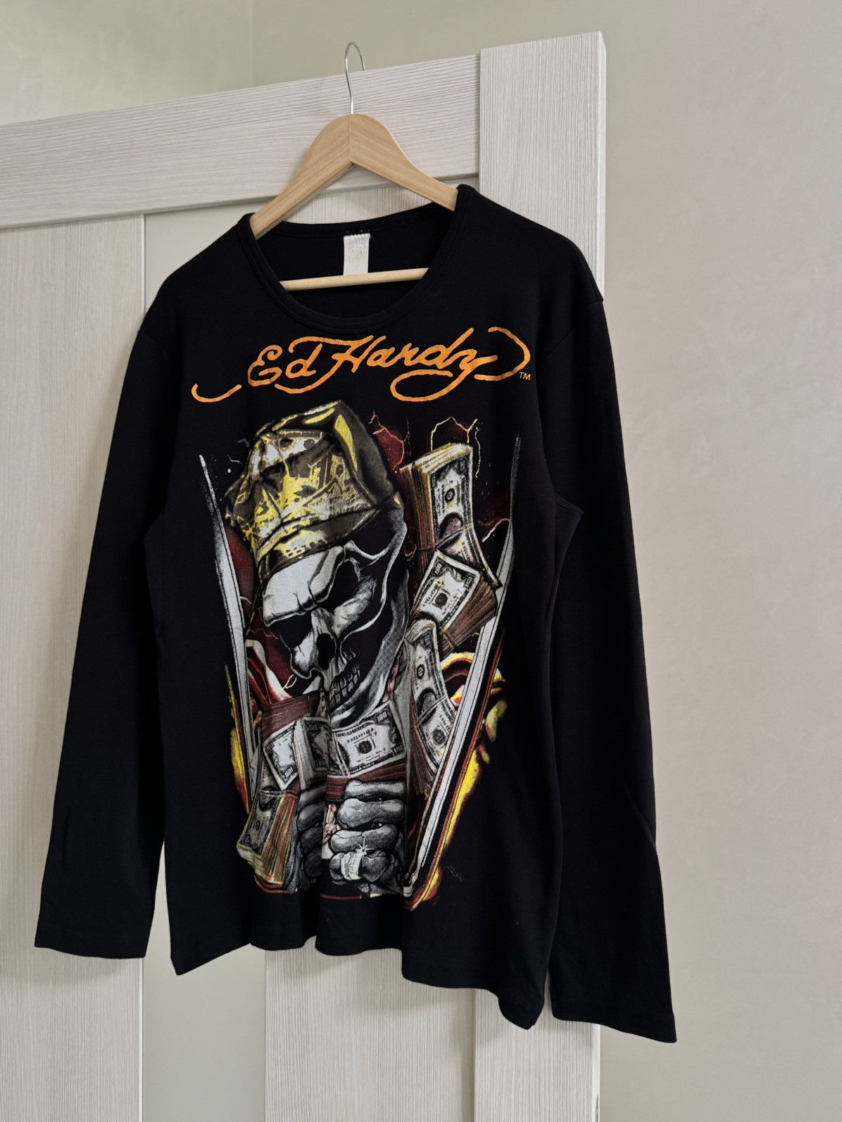 Christian Audigier Rare 🔥 Ed Hardy Christian Audigier Skull Long Sleeve Pants Size US M / EU 48-50 / 2 - 7 Thumbnail