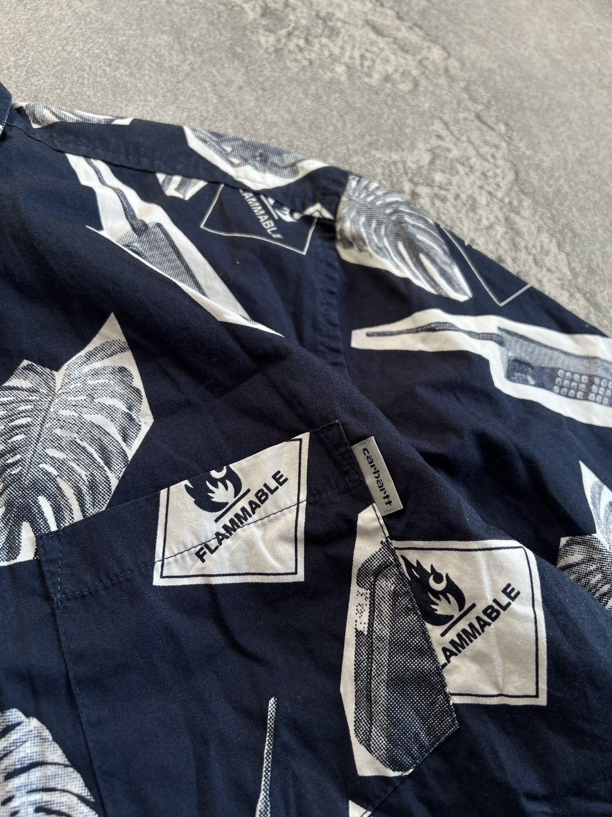 Carhartt Carhartt Wip Short Sleeve Button Shirt Collared Print Size M Size US M / EU 48-50 / 2 - 4 Thumbnail