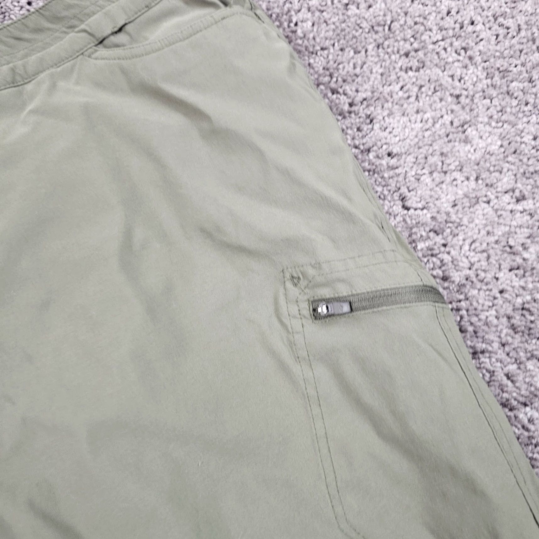 Eddie Bauer Eddie Bauer Pants Womens 2XL Green Fleece-Lined Outdoor Hiking Cargo 39x30 Regular Womens Size 40" / US 18 - 3 Thumbnail