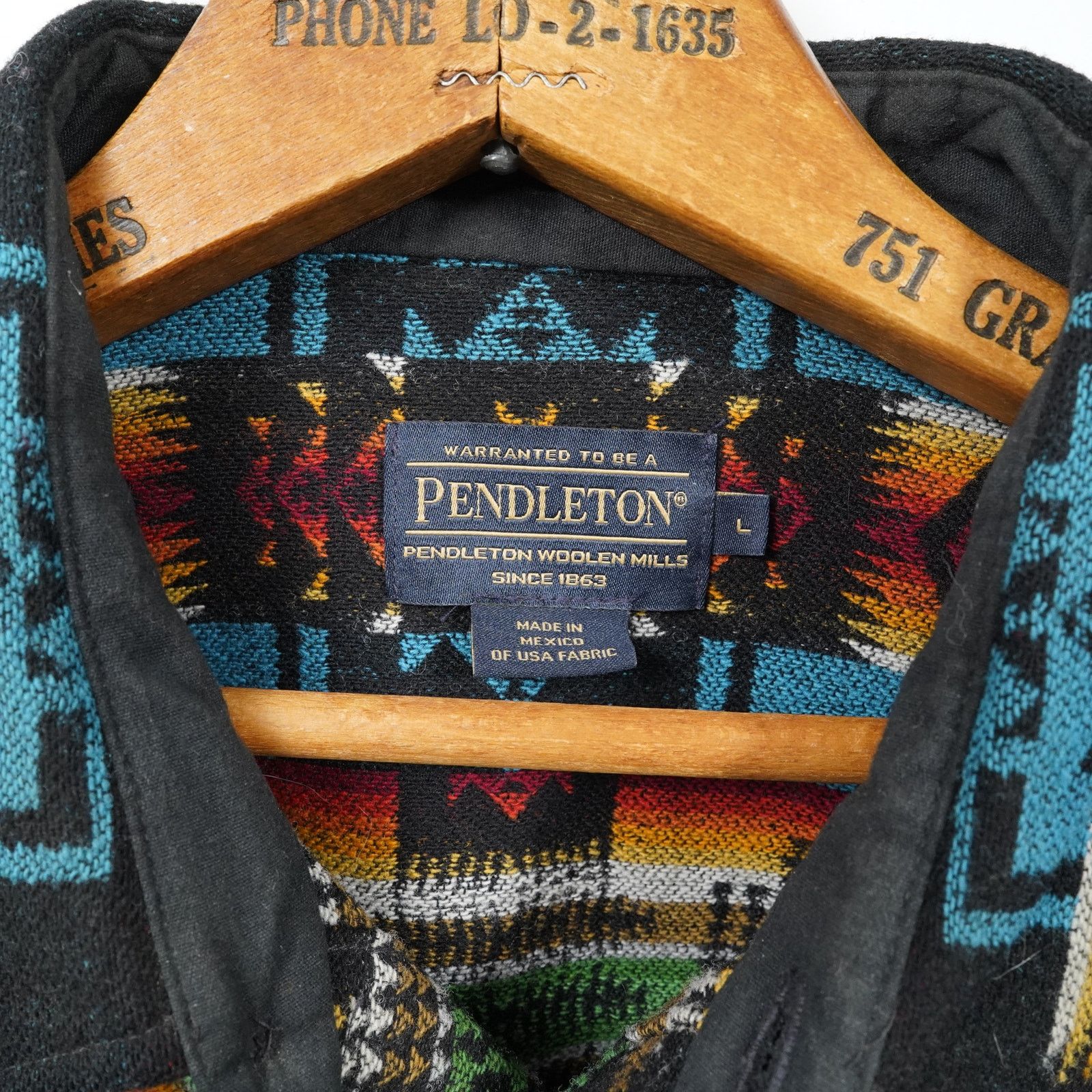 Pendleton Pendleton 100% Virgin Wool Southwestern Aztec Shirt Jacket L Size US L / EU 52-54 / 3 - 3 Thumbnail