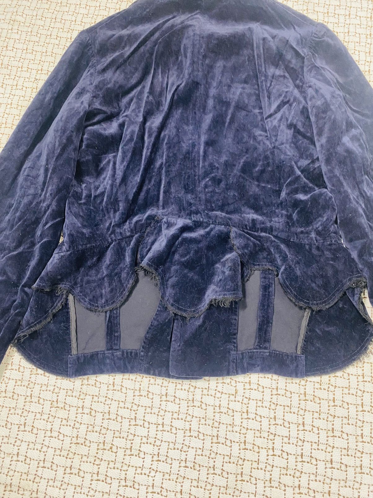 Robe de Chambre Comme des Garcons Velvet Button Up Jacket