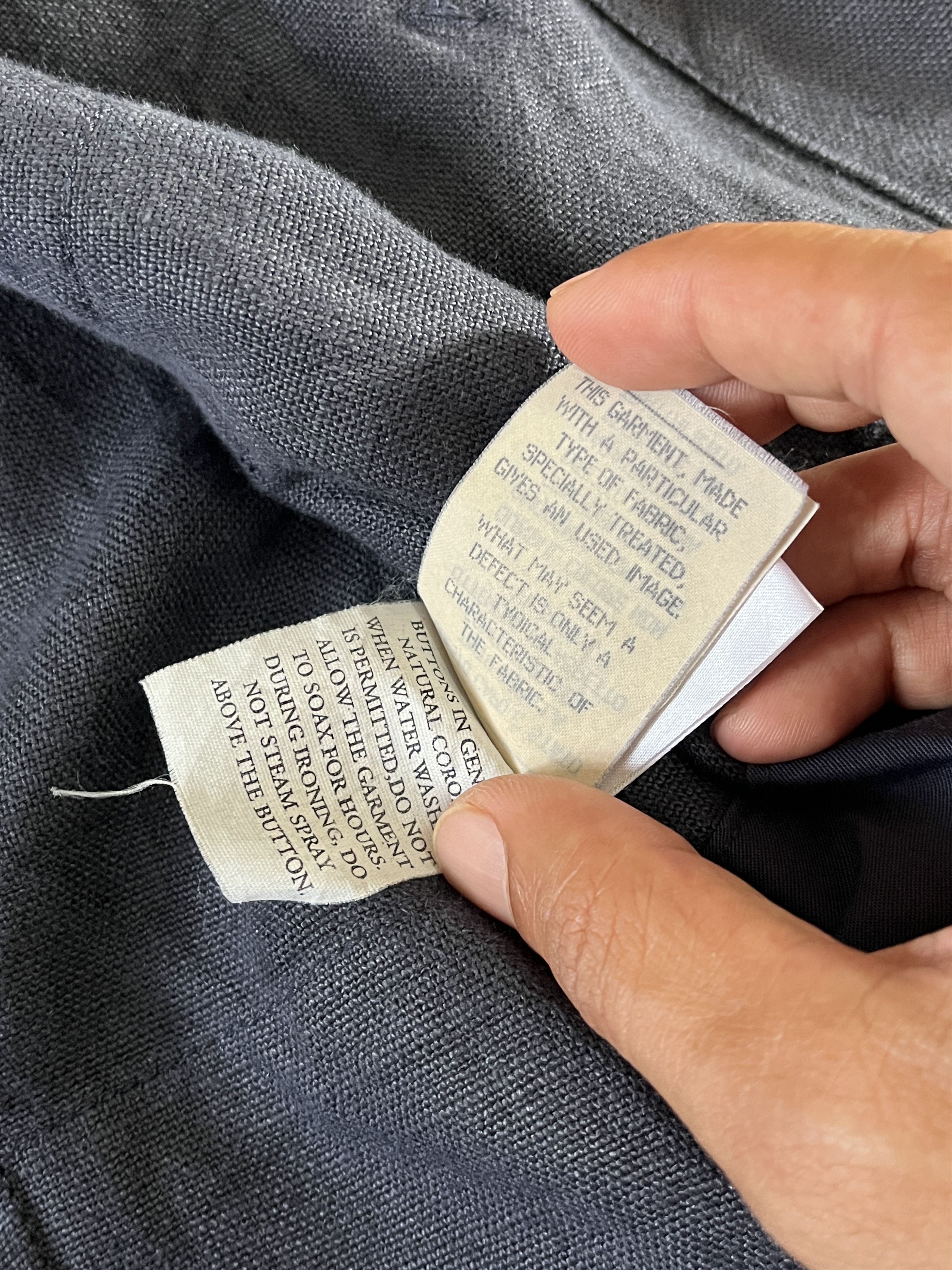 Henry Cotton's Henry Cotton’s Made in Italy Utility Navy Linen Jacket Size US S / EU 44-46 / 1 - 11 Thumbnail